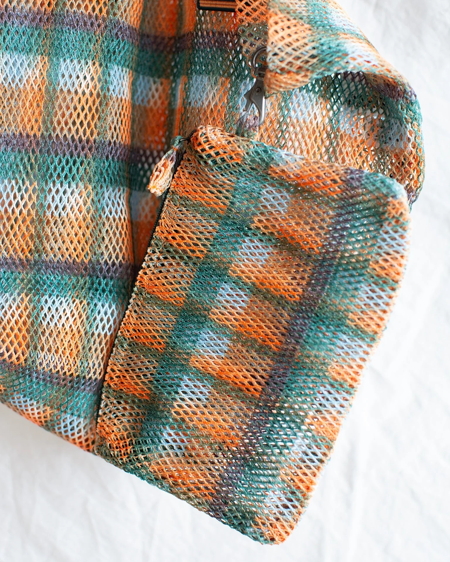 Check Small Tote in Apricot - Image 3