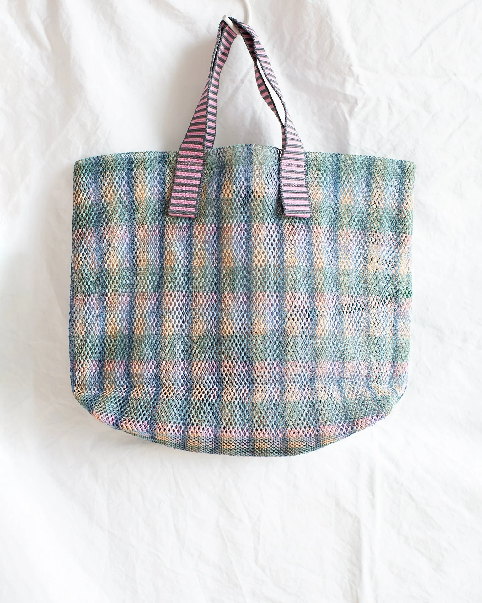 Check Small Tote in Pink