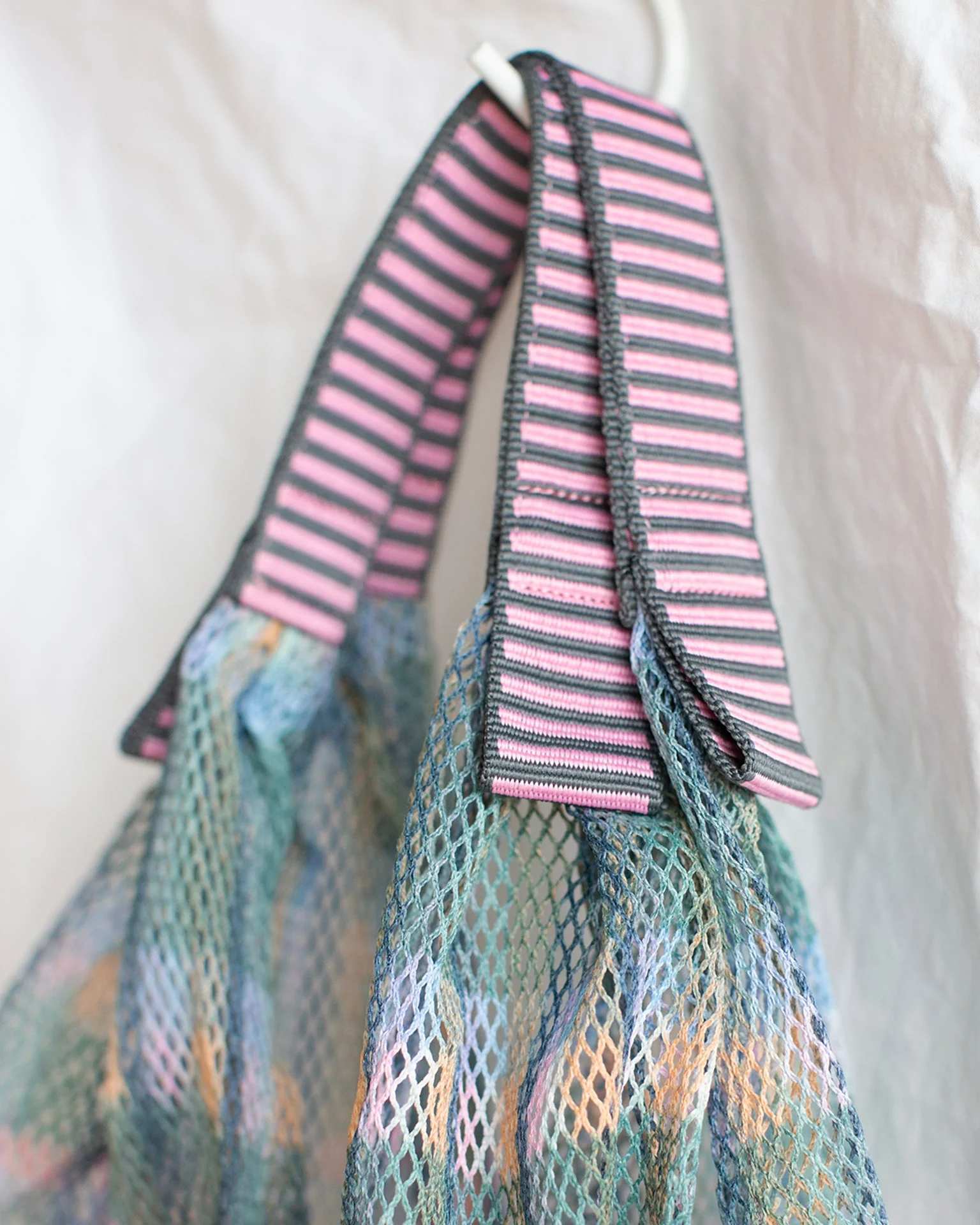 Check Small Udaipur Bag in Pink - Image 3