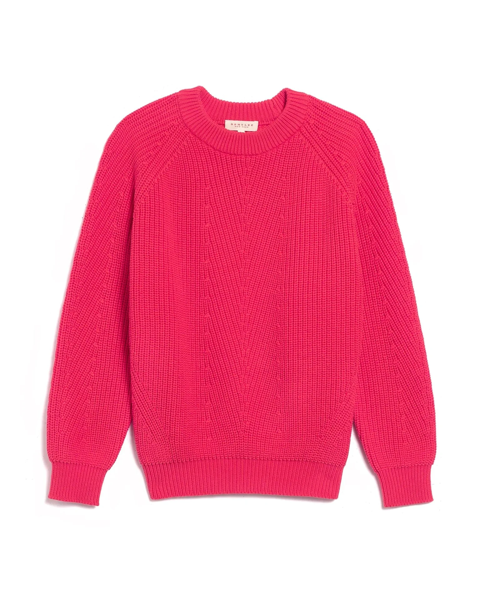 Chelsea Cotton Sweater in Hibiscus - Image 2