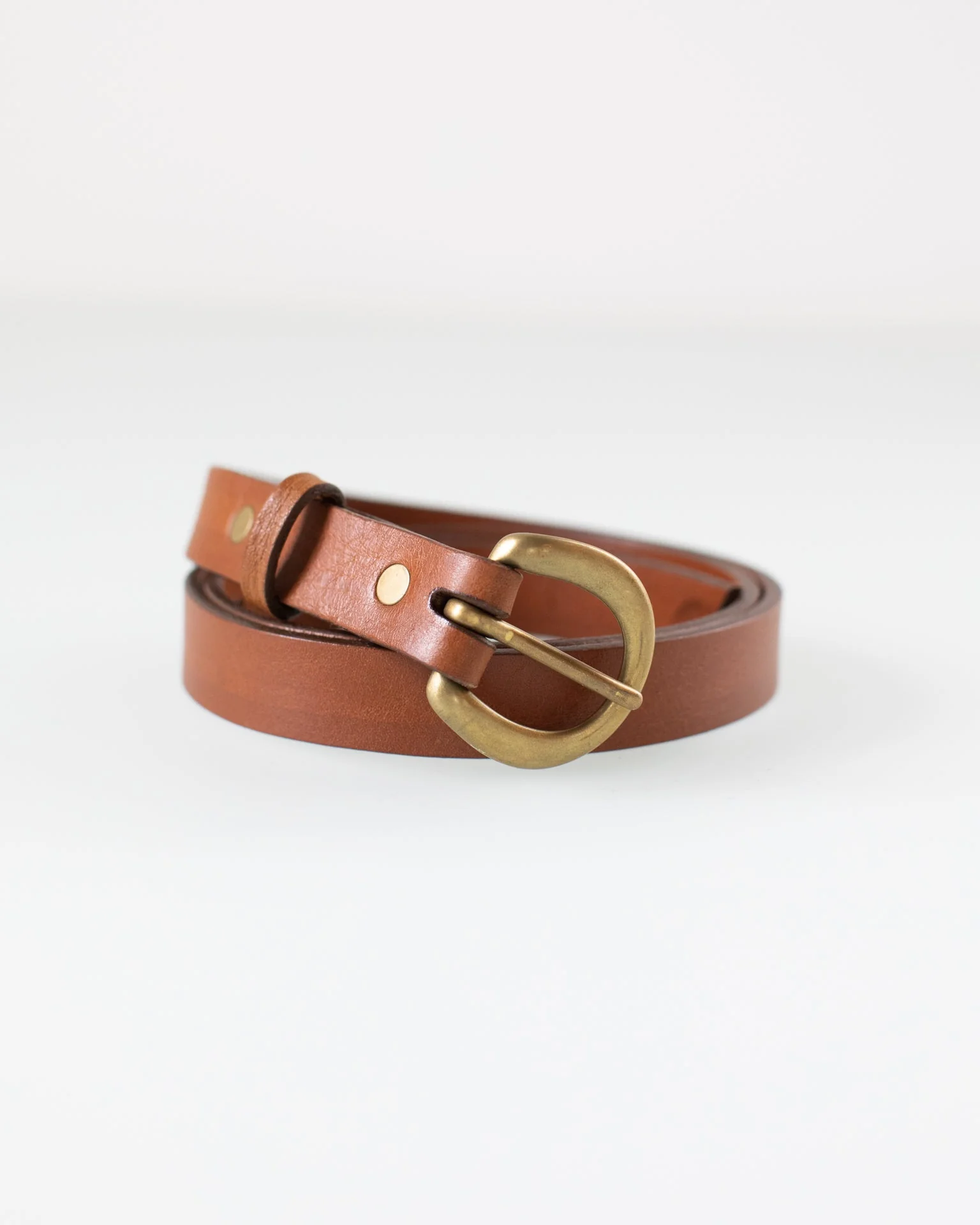 CL 3/4 inch Belt in Tobacco/Brass - Image 2