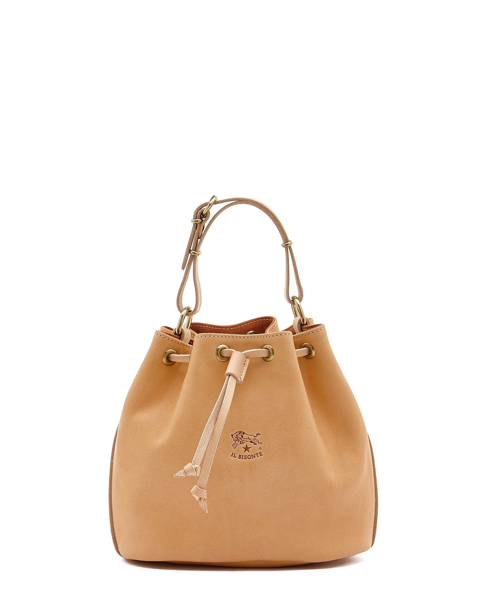 Classic Bucket in Naturale w/ Brass Hardware