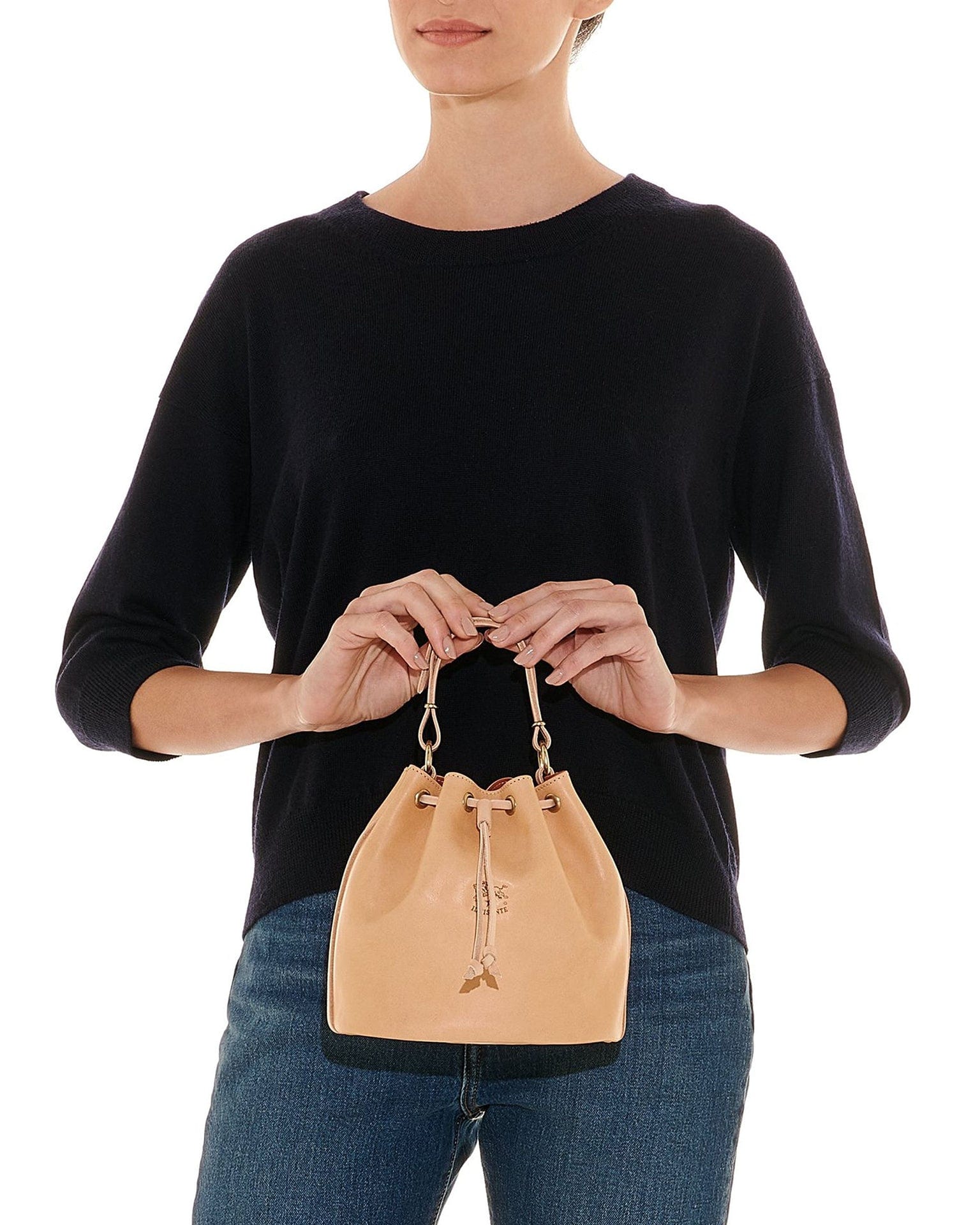 Classic Bucket in Naturale w/ Brass Hardware - Image 2