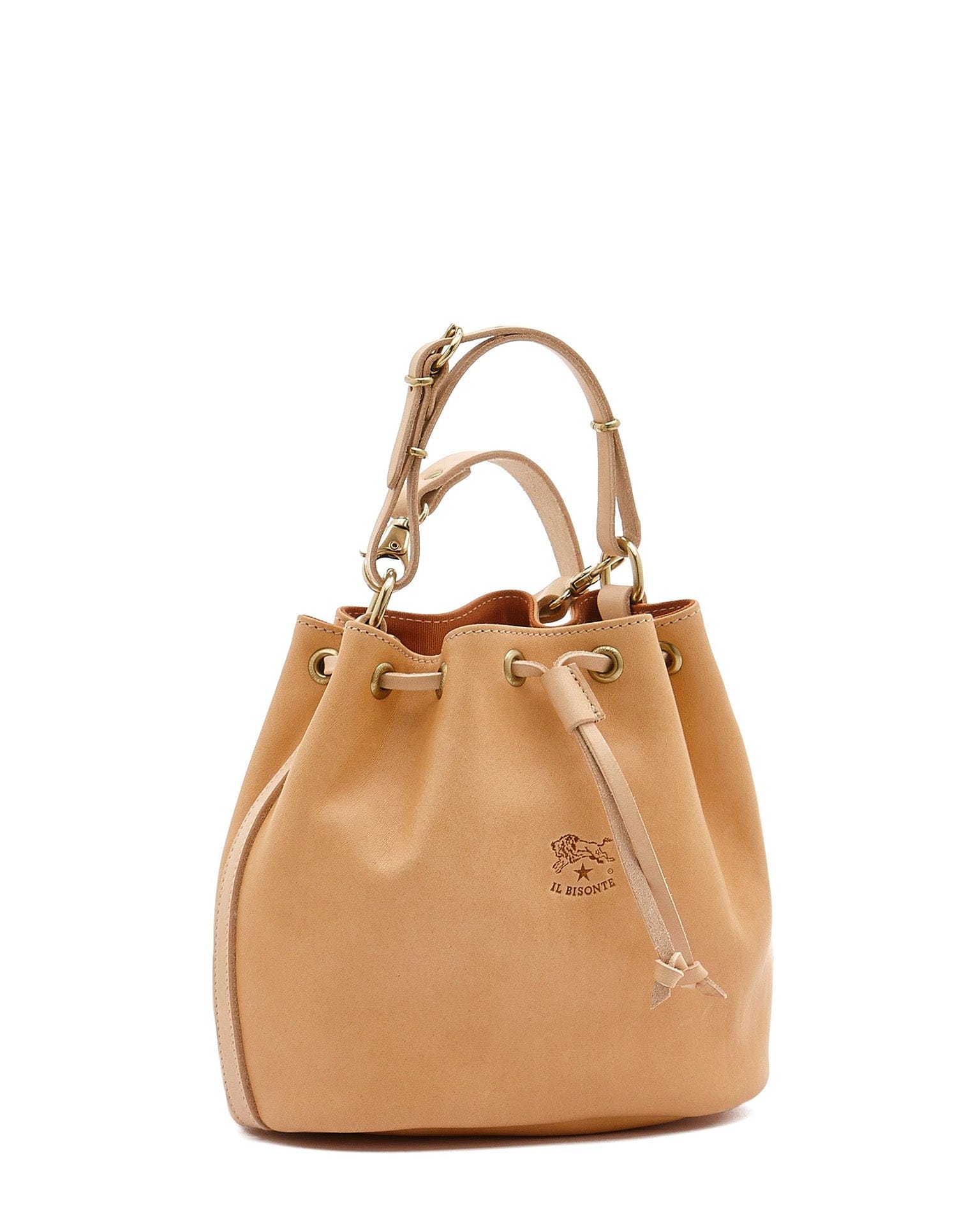 Classic Bucket in Naturale w/ Brass Hardware - Image 3