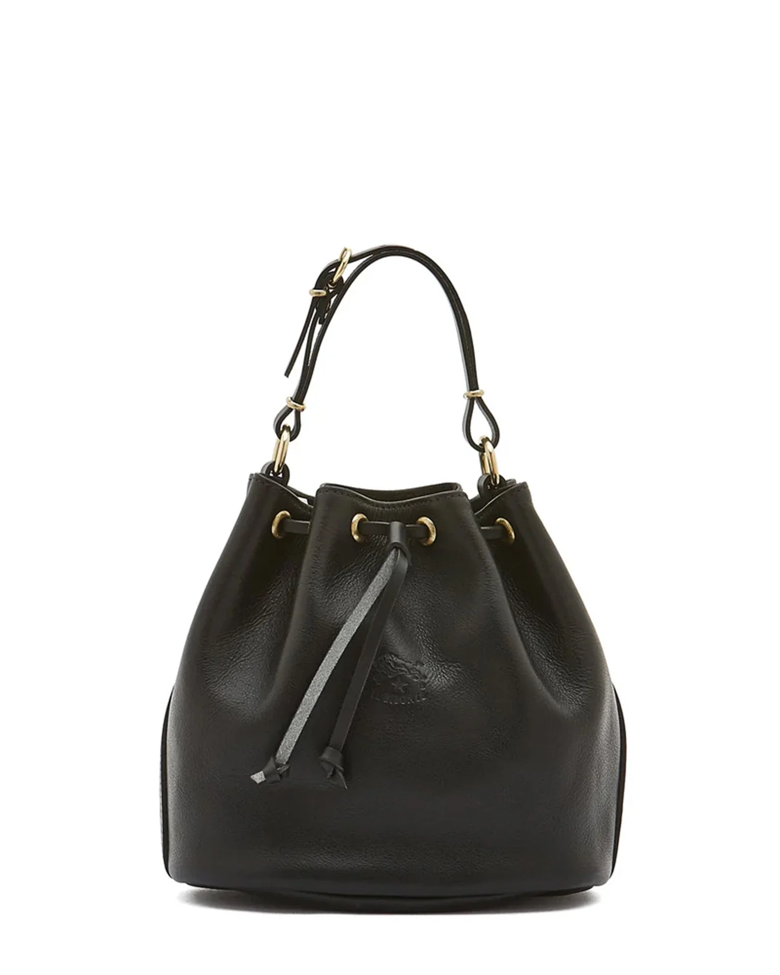 Classic Bucket in Nero w/ Brass Hardware