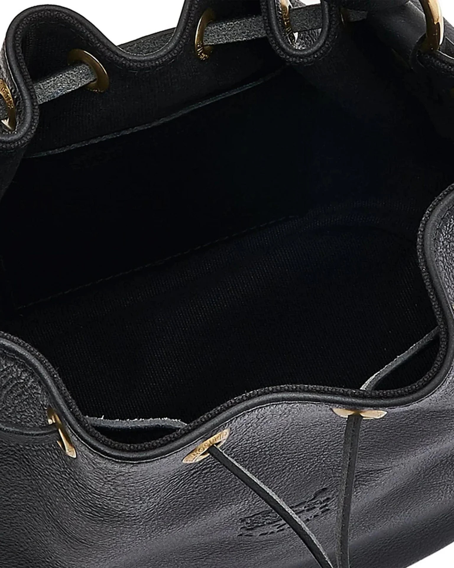 Classic Bucket in Nero w/ Brass Hardware - Image 5
