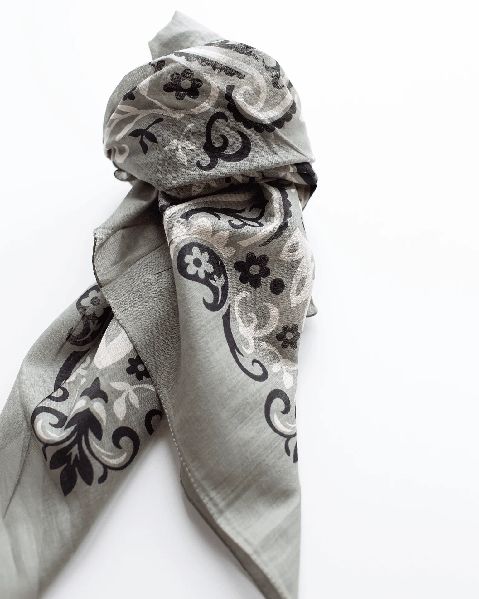 Classic Cotton Bandana in Kaki