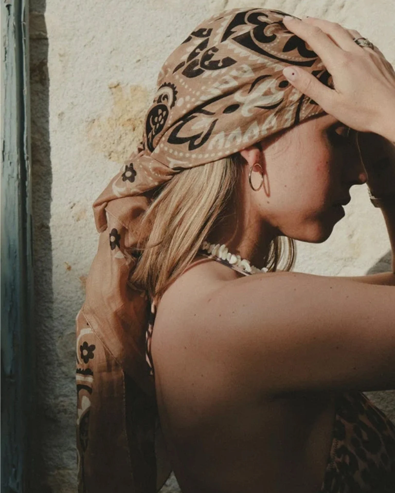 Classic Cotton Bandana in Natural