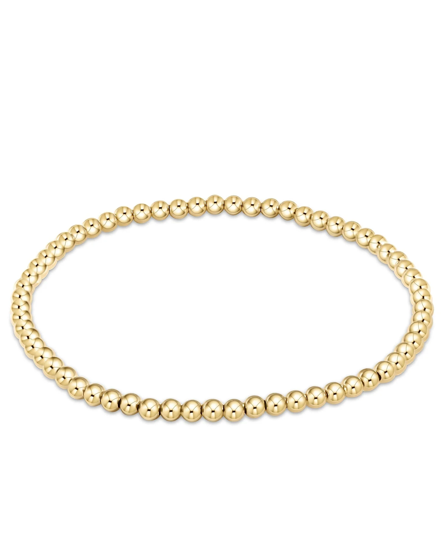 Classic Gold 3mm Bead Bracelet