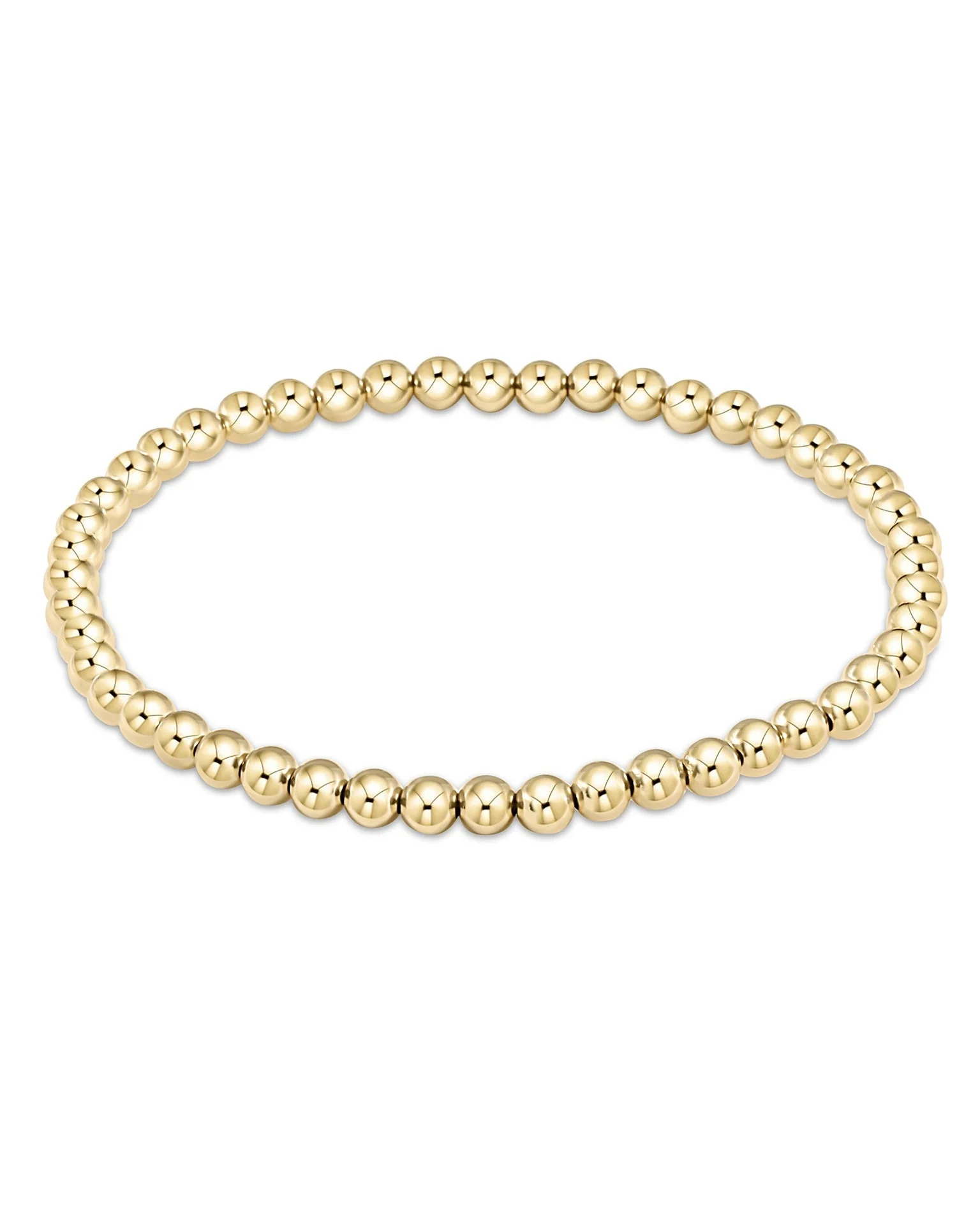 Classic Gold 4mm Bead Bracelet
