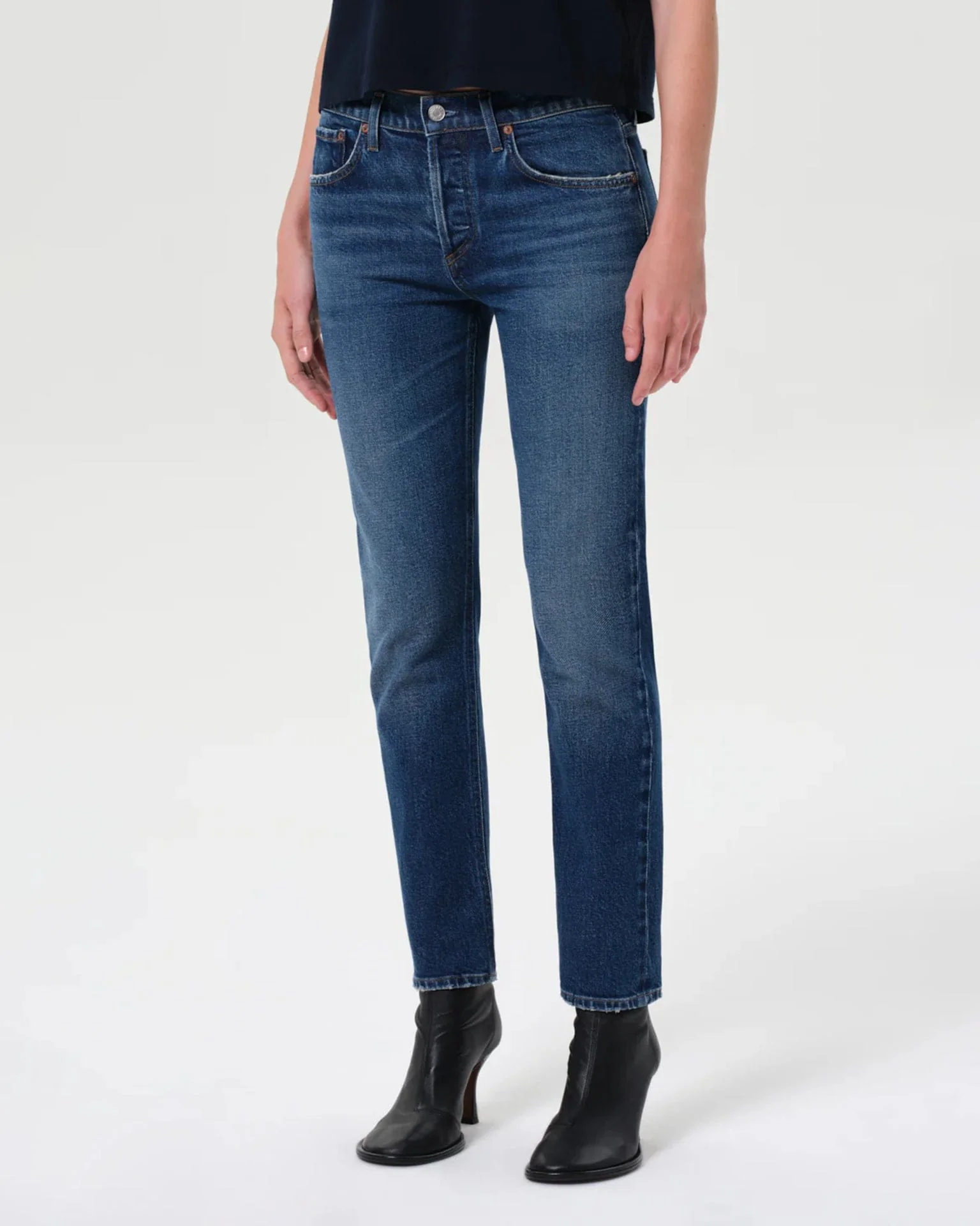 Cocktail Ankle Jean in Outline - Image 2