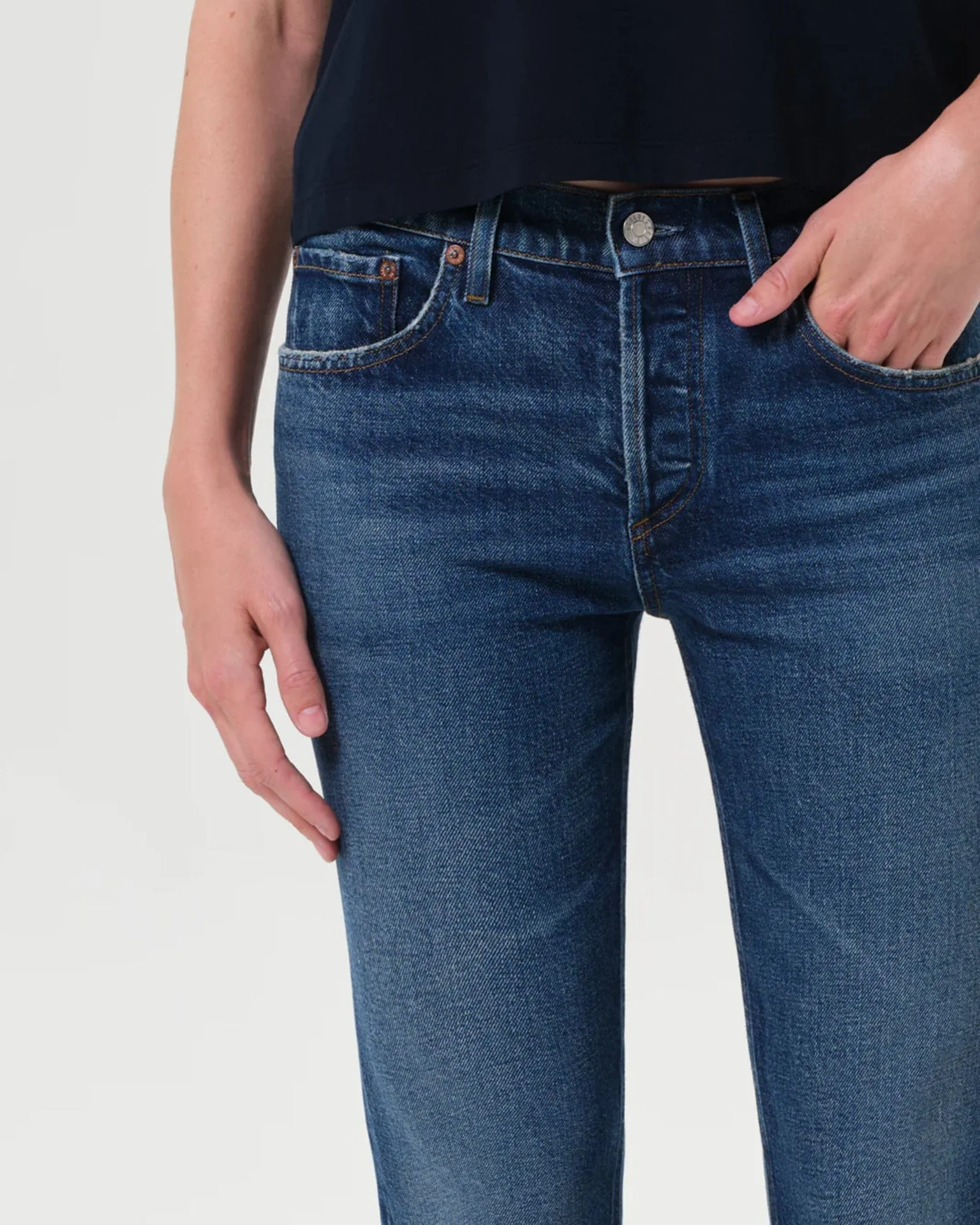 Cocktail Ankle Jean in Outline - Image 3