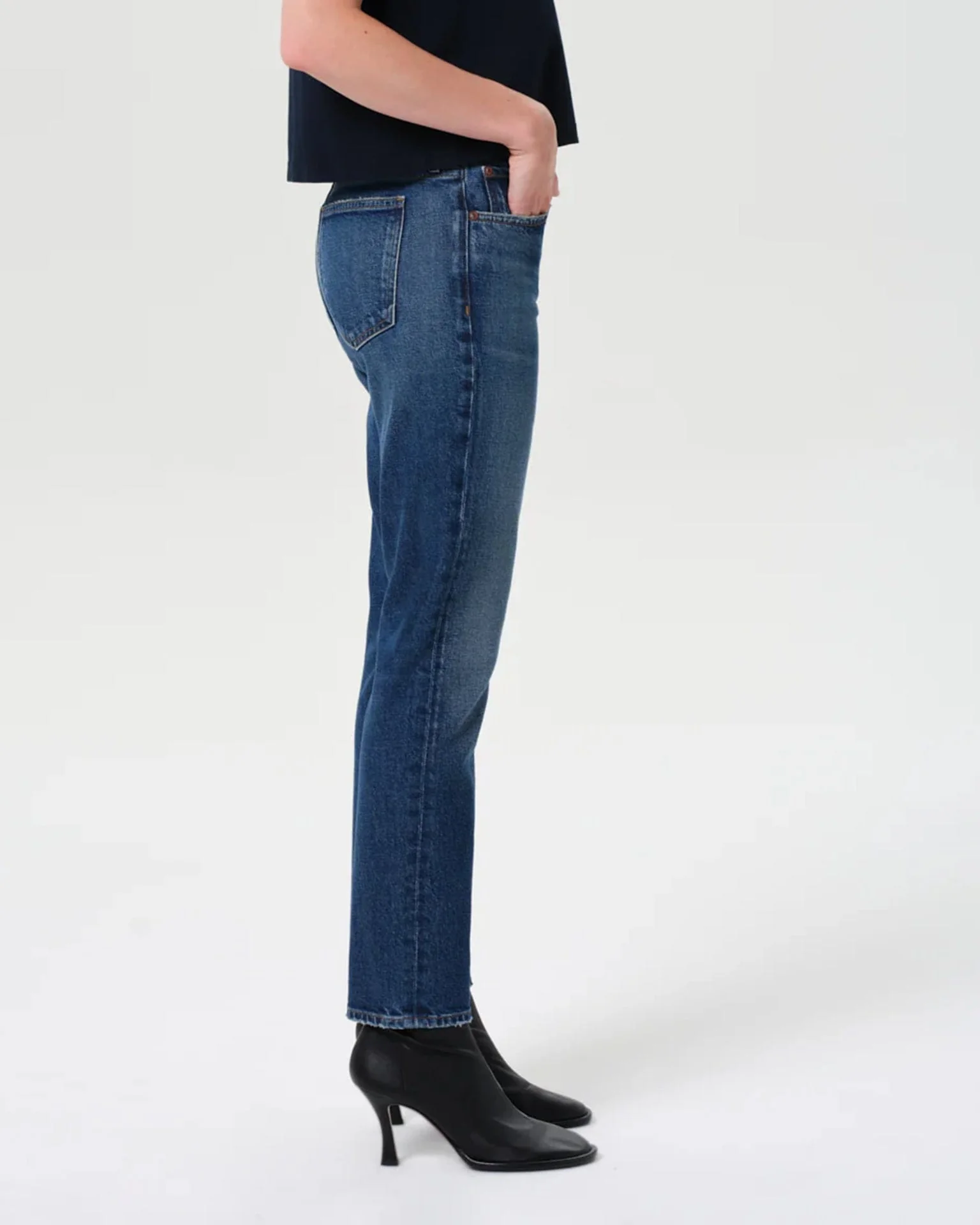 Cocktail Ankle Jean in Outline - Image 4