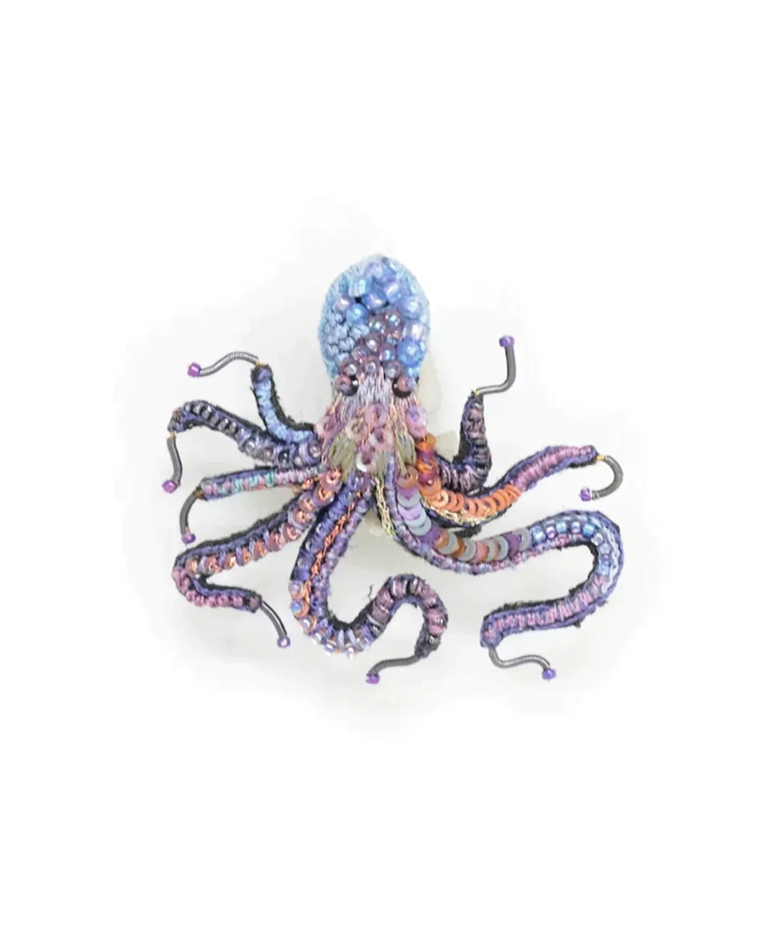 Common Octopus Brooch Pin