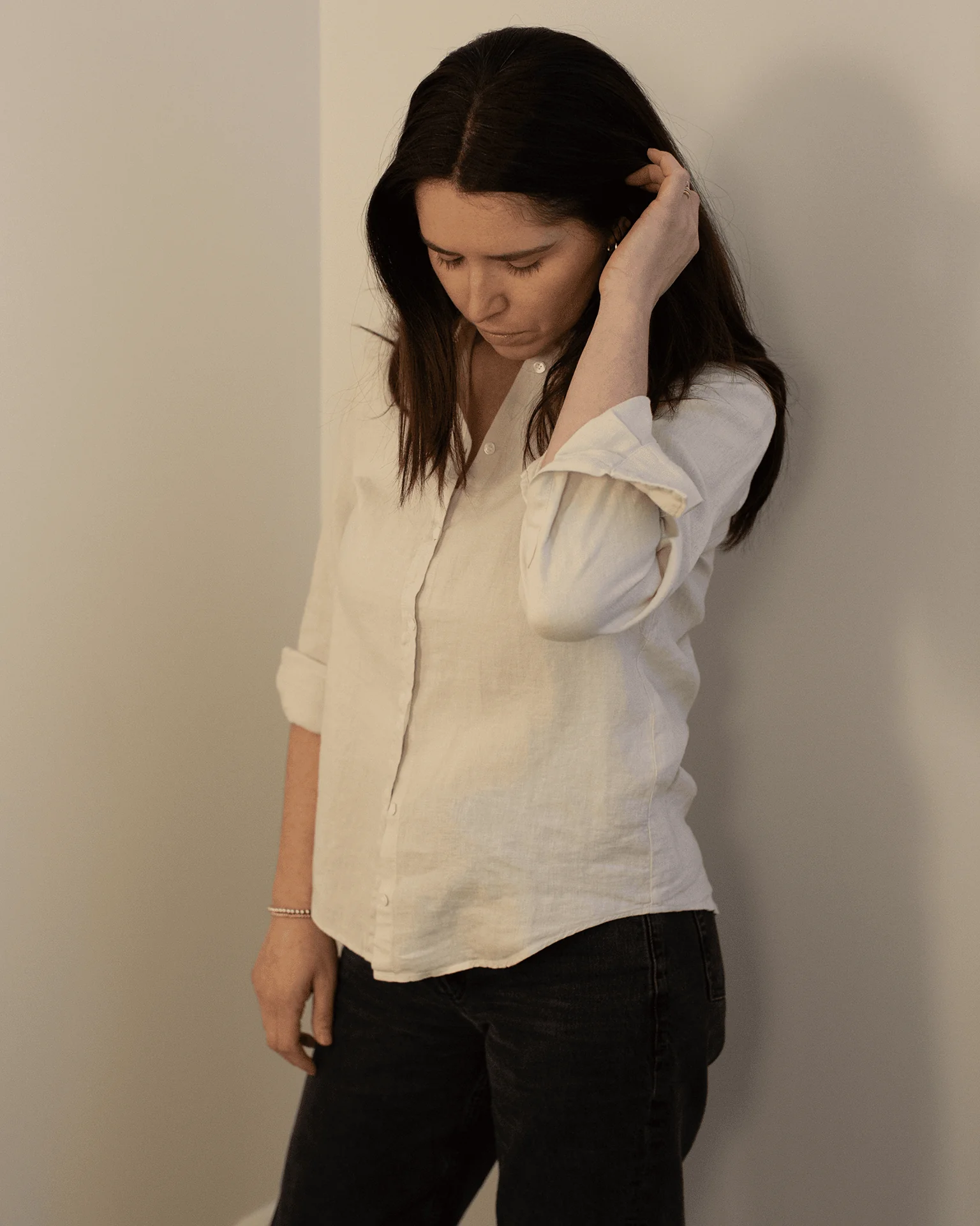 Corazon Shirt in Stone - Image 2