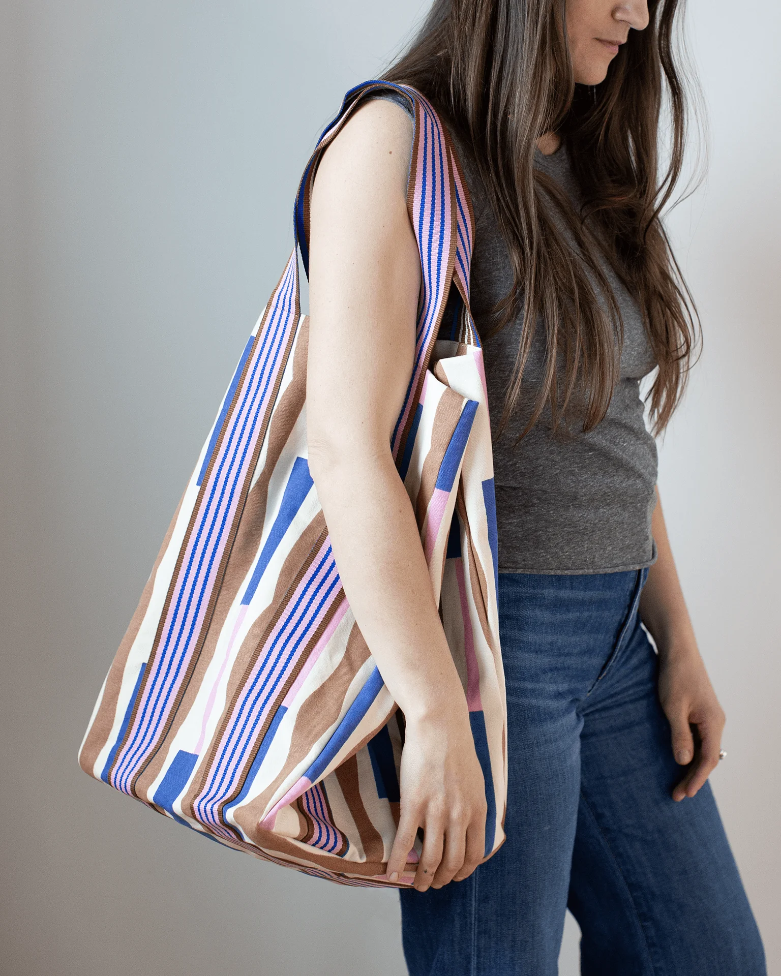 Cotton Bag in Lavender - Large - Image 2
