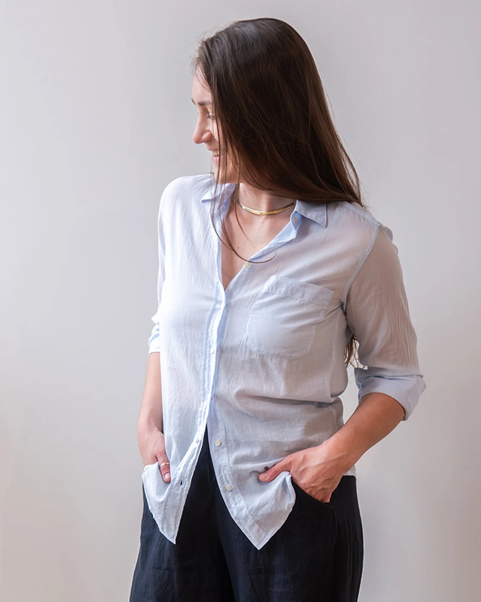 Cover Shirt in Sky