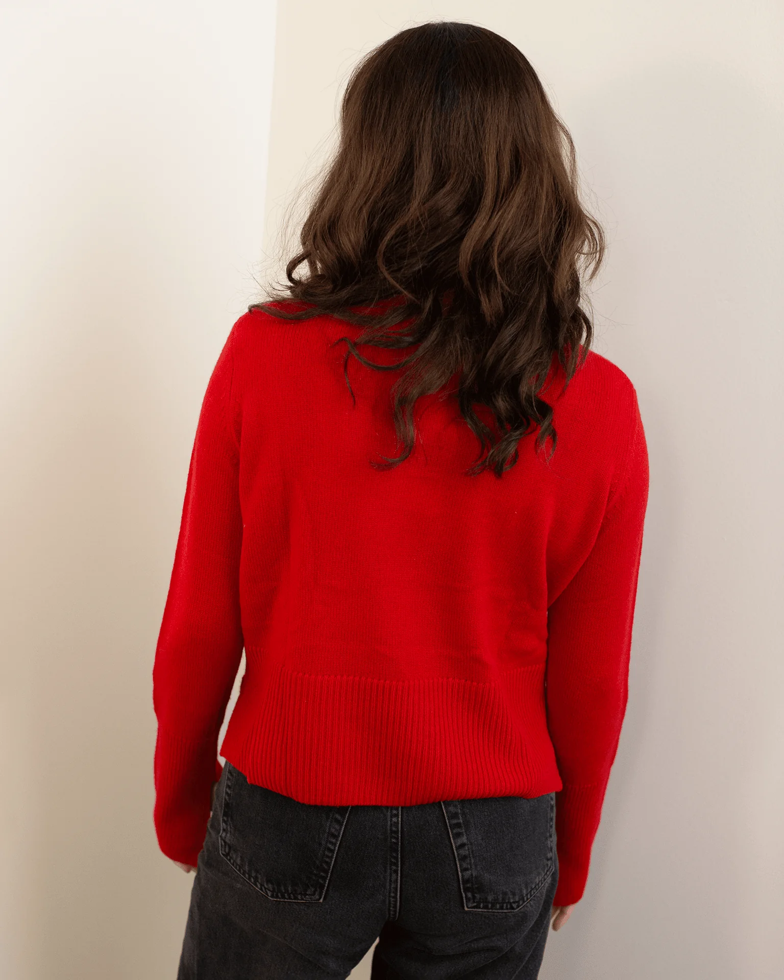 Cropped Boxy Crew W/ Slits in Blazer - Image 4