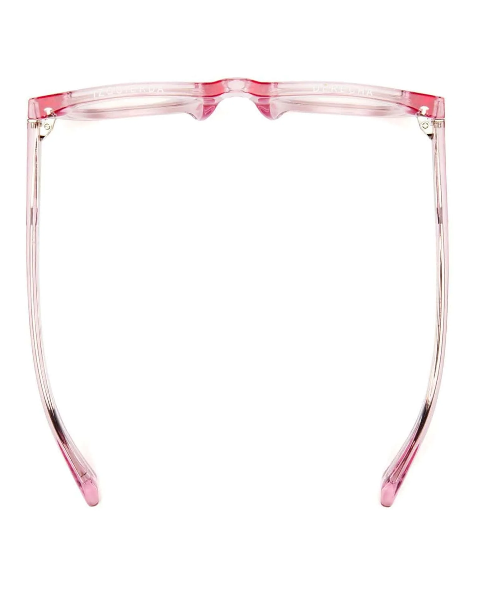 D28 Reading Glasses in Polished Clear Pink - Image 7