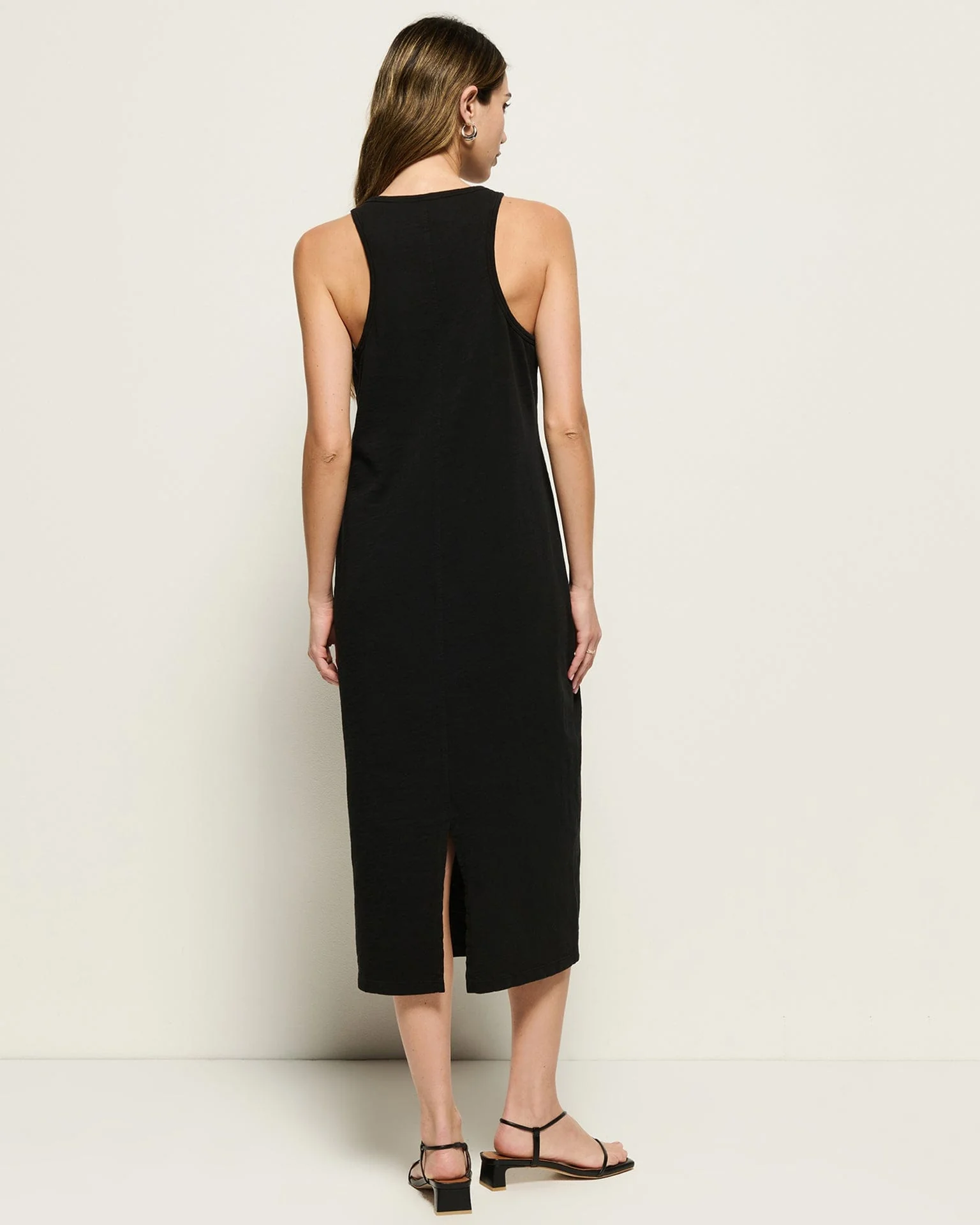 Dani Tank Dress in Jet Black - Image 4