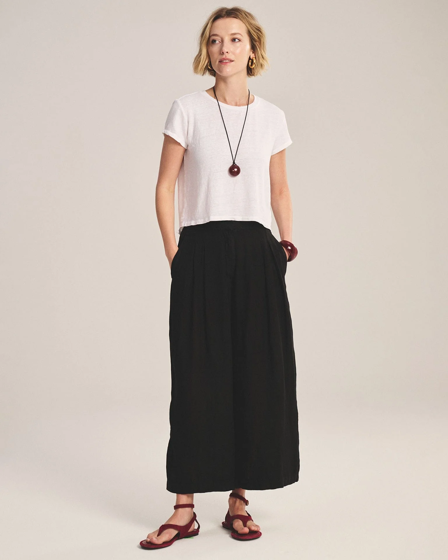 Danika Straight Leg Pant in Black - Image 2
