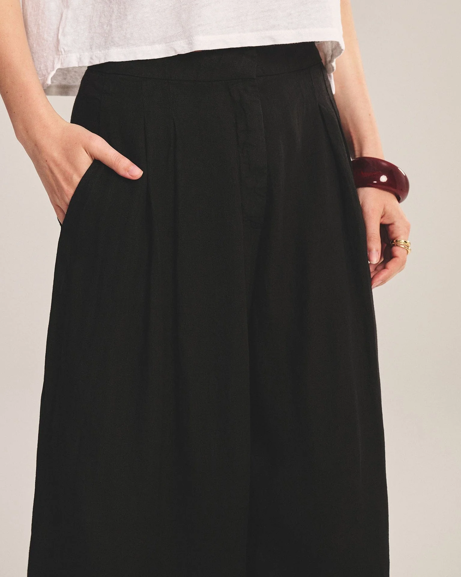 Danika Straight Leg Pant in Black - Image 3