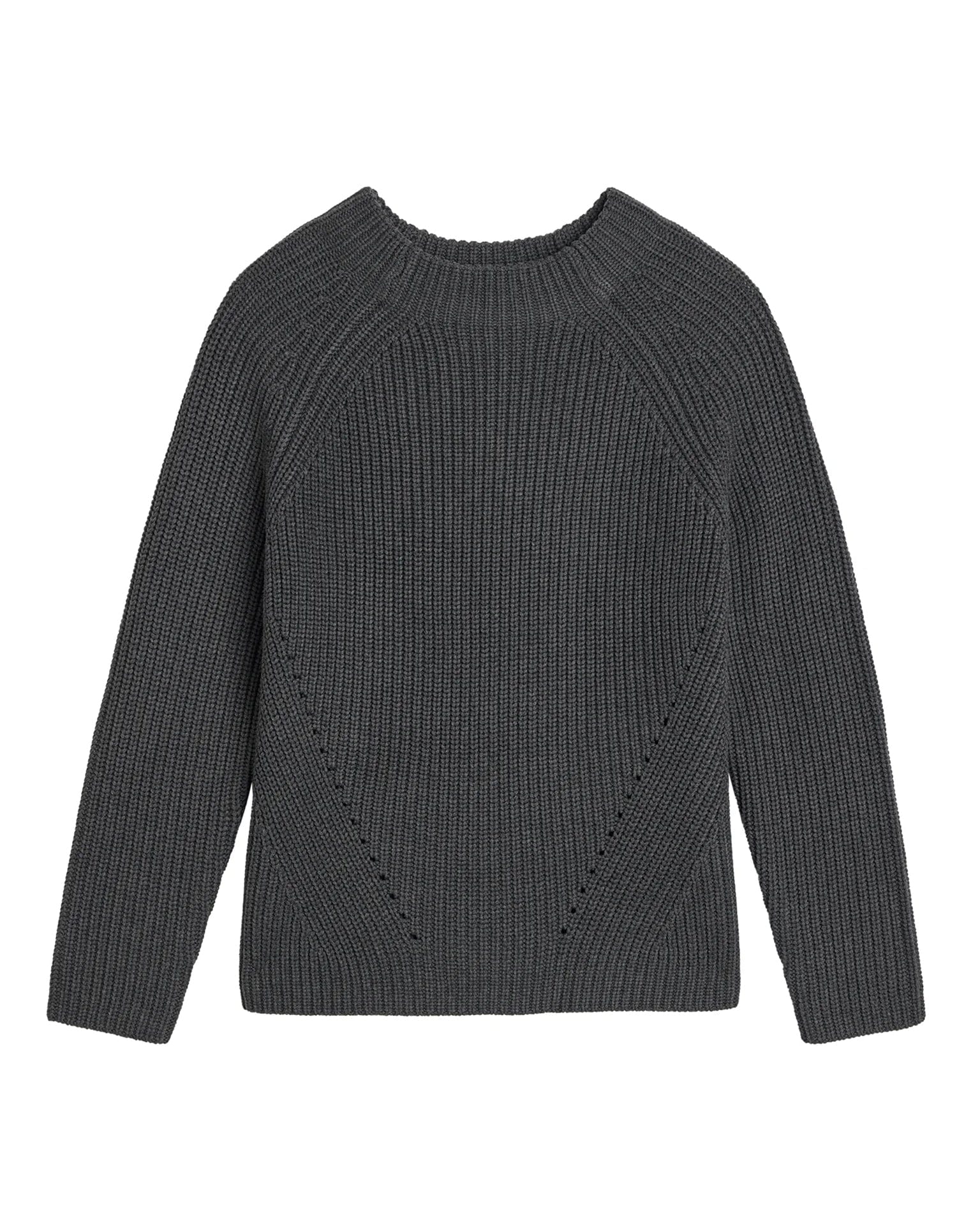 Daphne Cotton Sweater in Charcoal Heather - Image 3