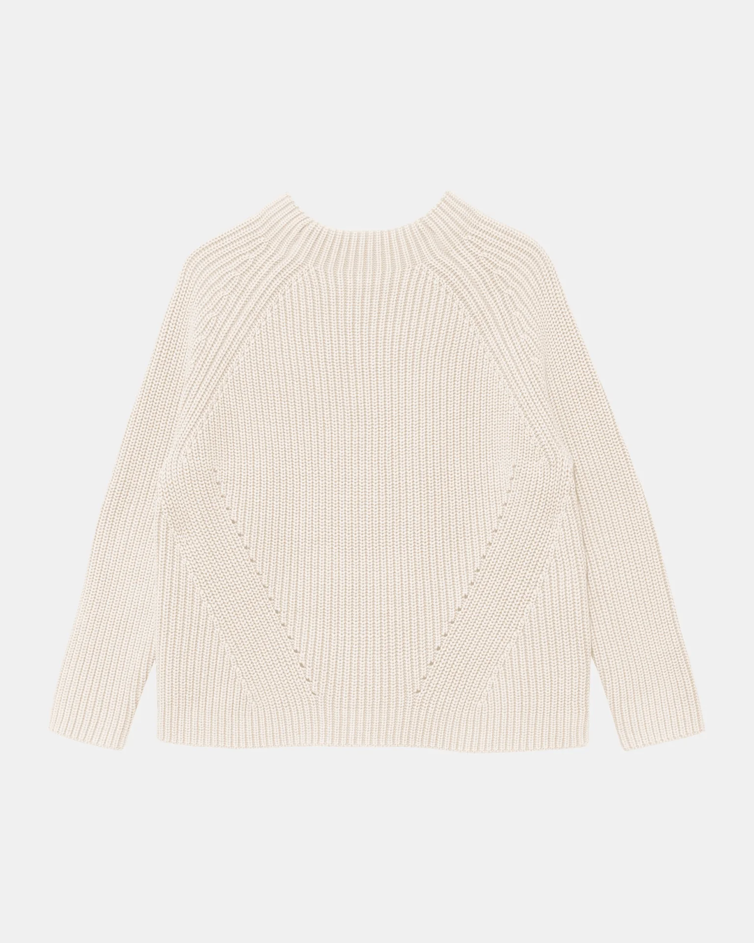 Daphne Washed Cotton Sweater in Off White - Image 2