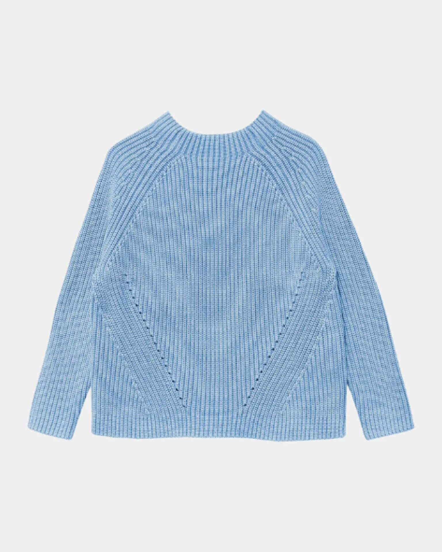 Daphne Washed Cotton Sweater in Sky Blue