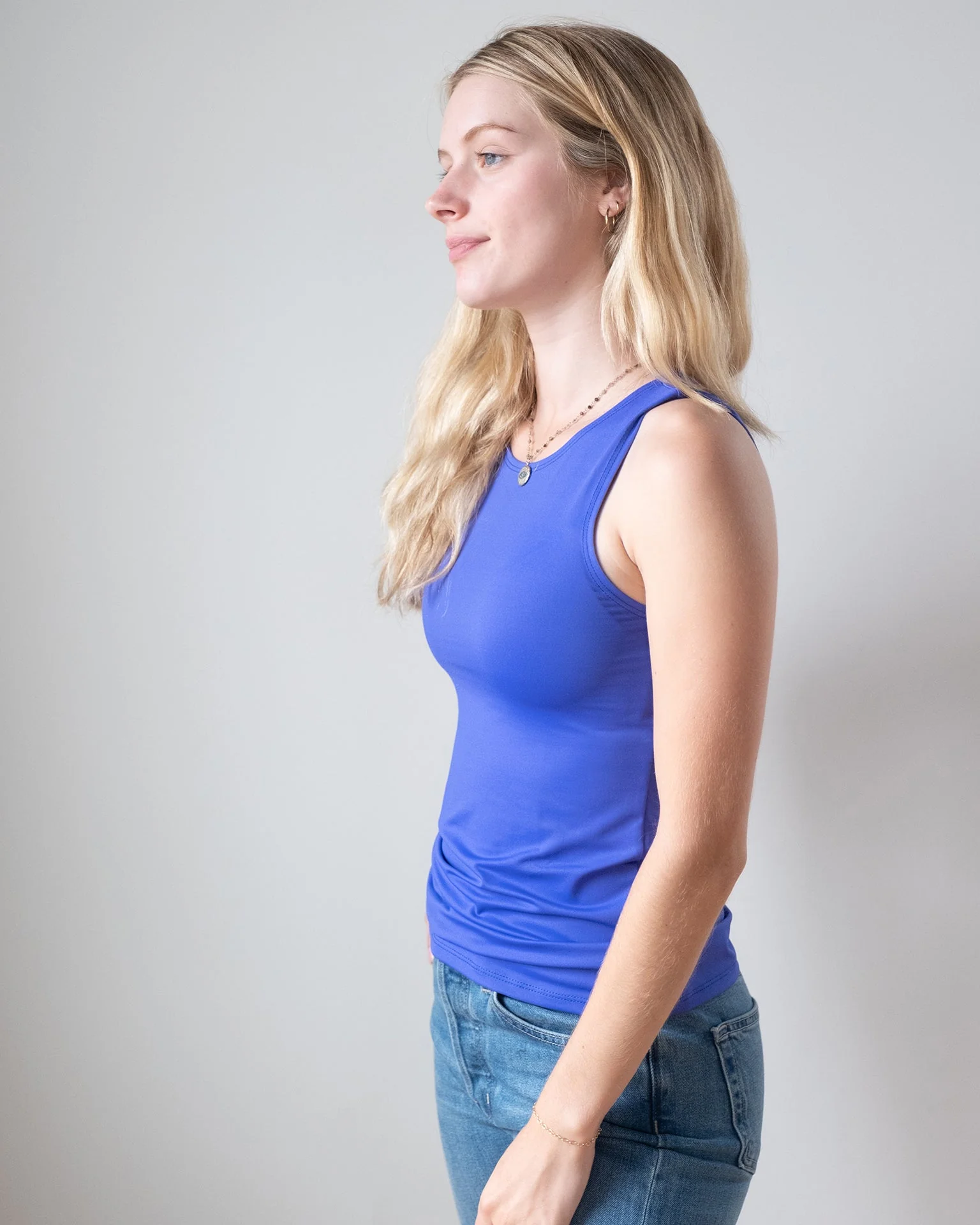 Del Cutaway Tank in Cobalt - Image 2