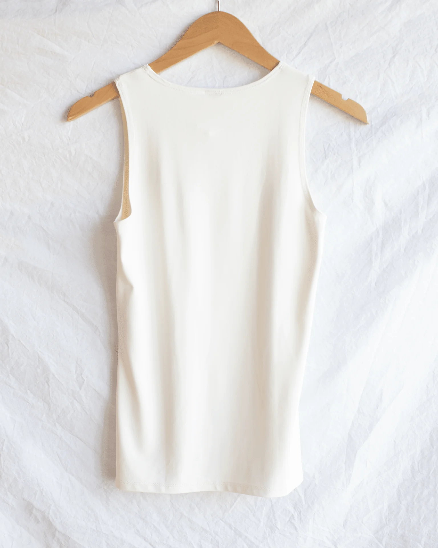 Del Cutaway Tank in Cream - Image 2