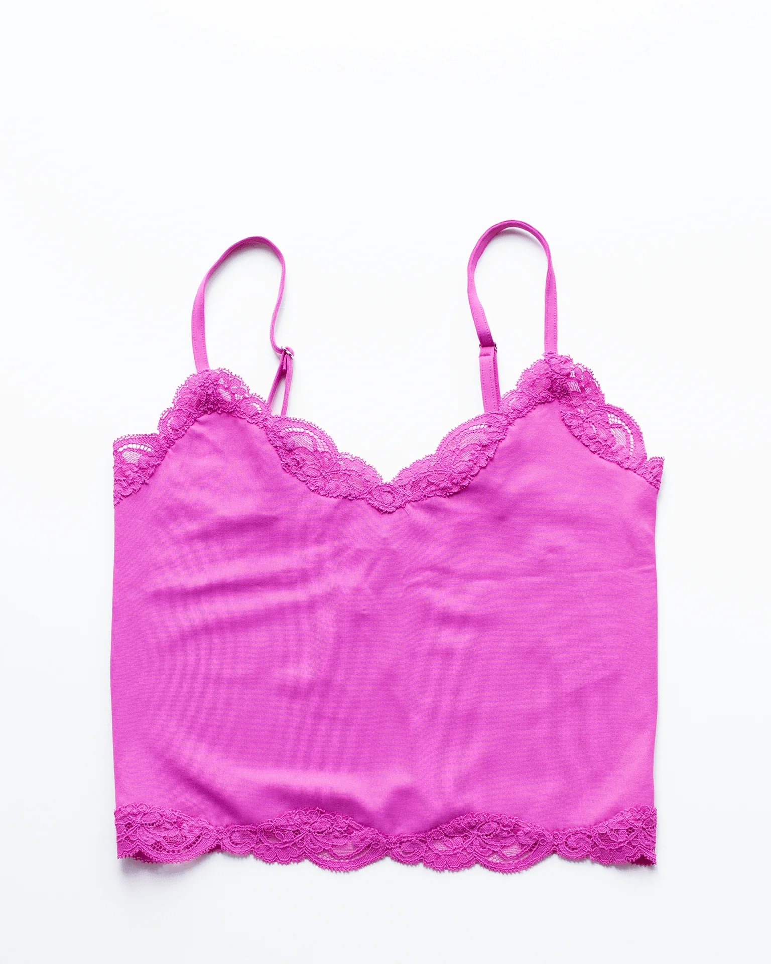 Del w/ Lace Cropped Cami in French Rose