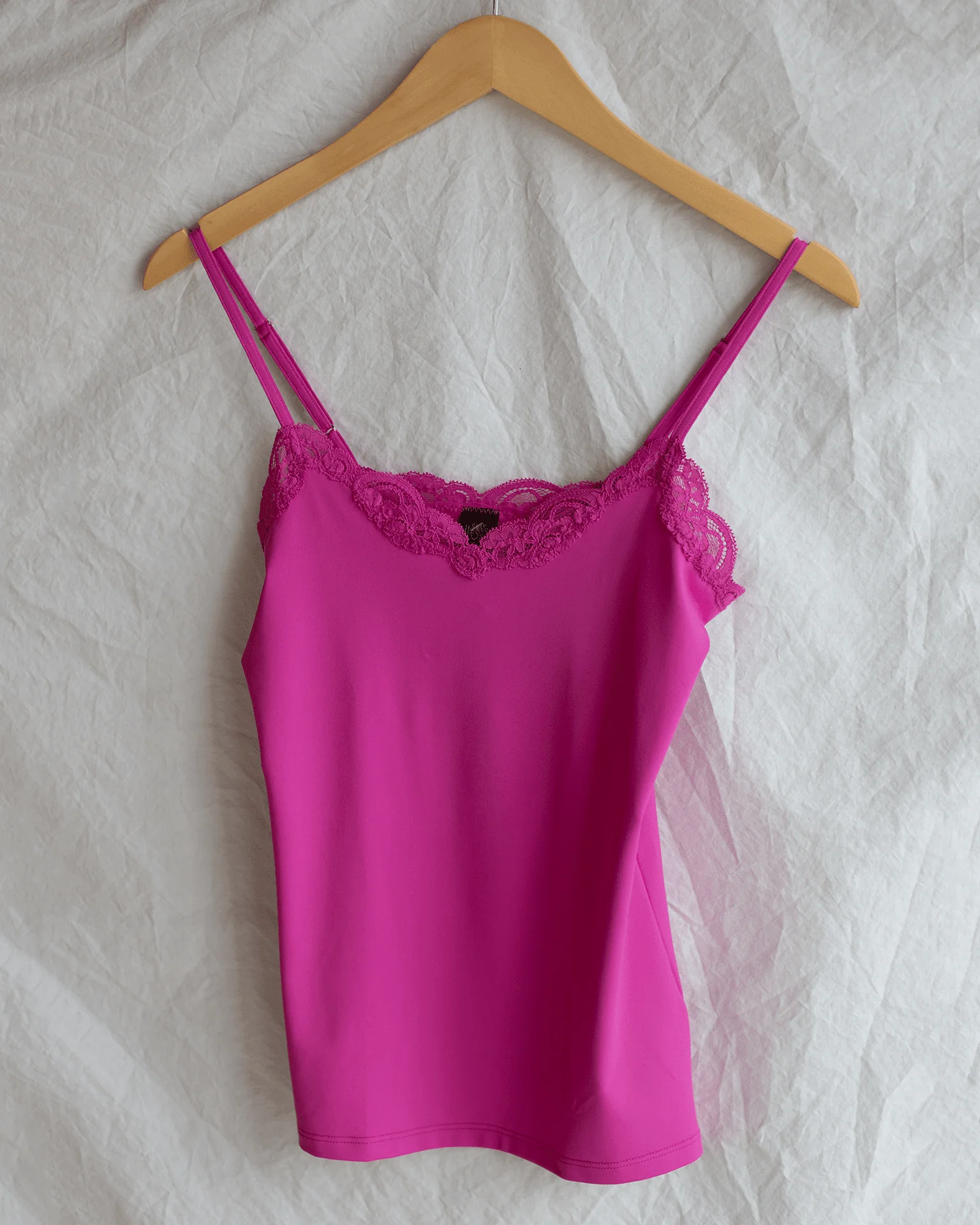 Del w/ Lace V Cami in French Rose