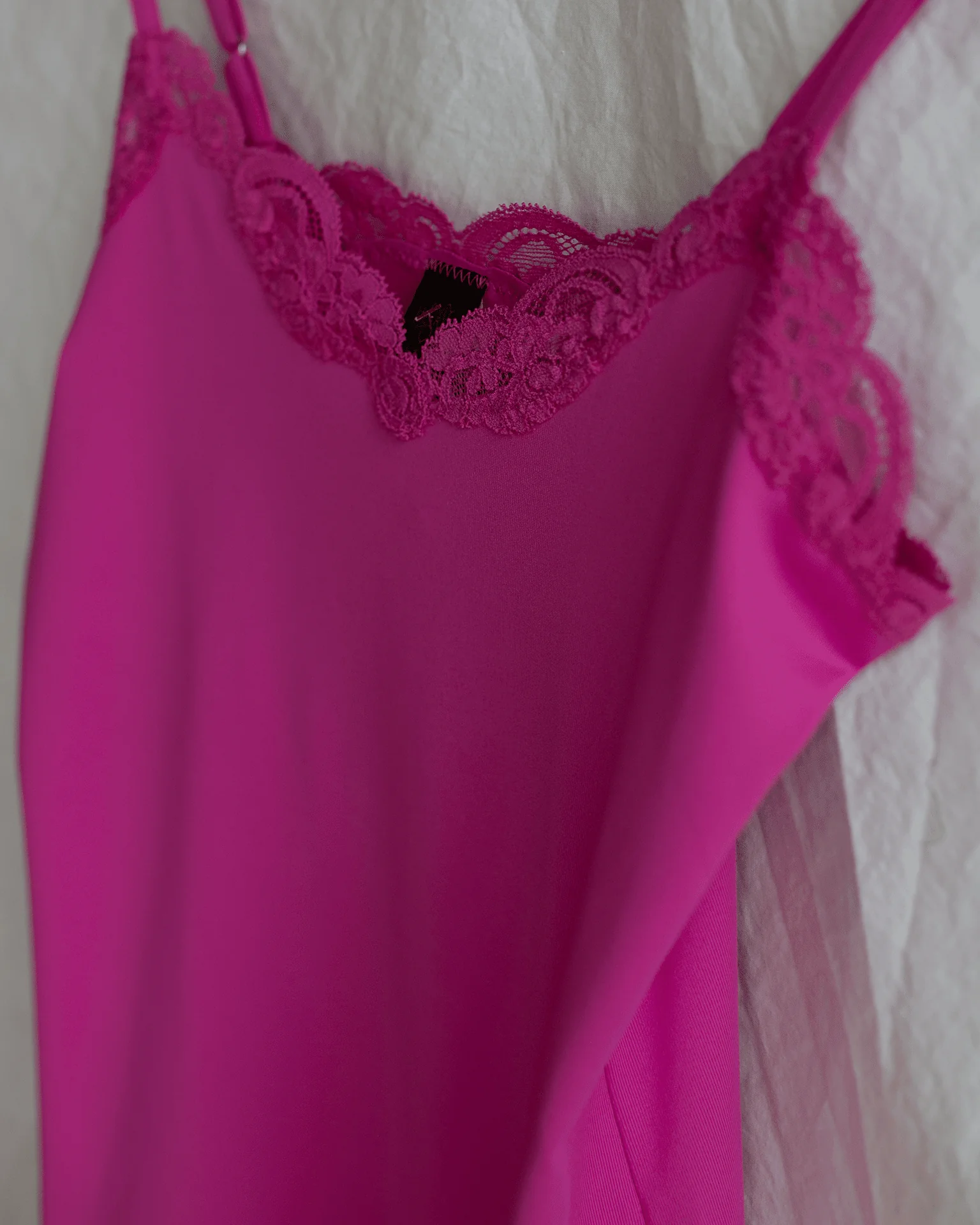 Del w/ Lace V Cami in French Rose - Image 2