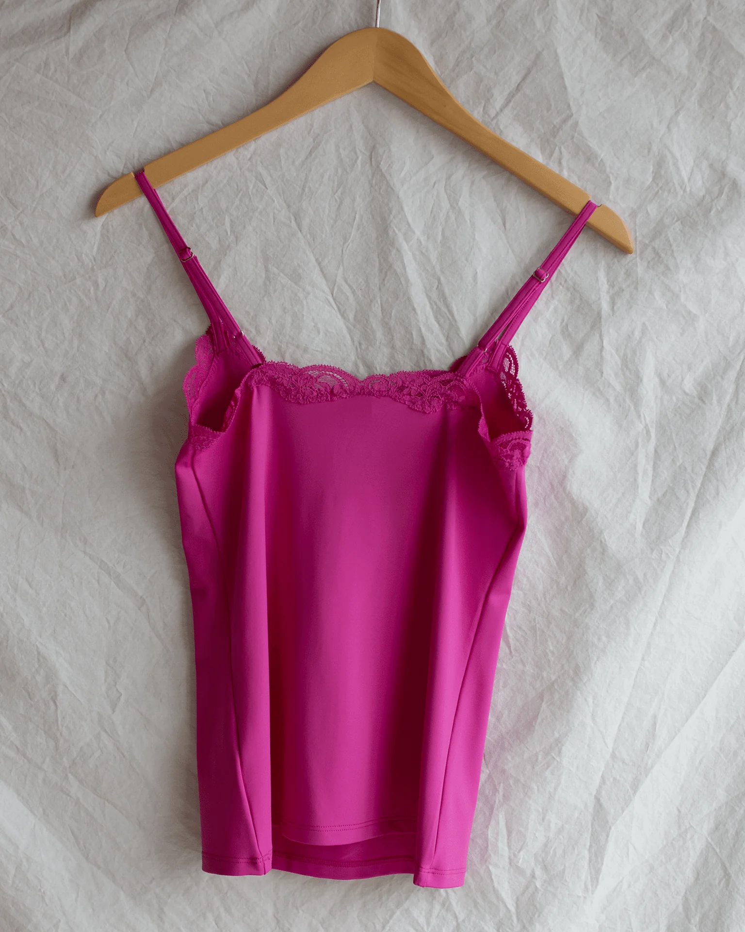 Del w/ Lace V Cami in French Rose - Image 3