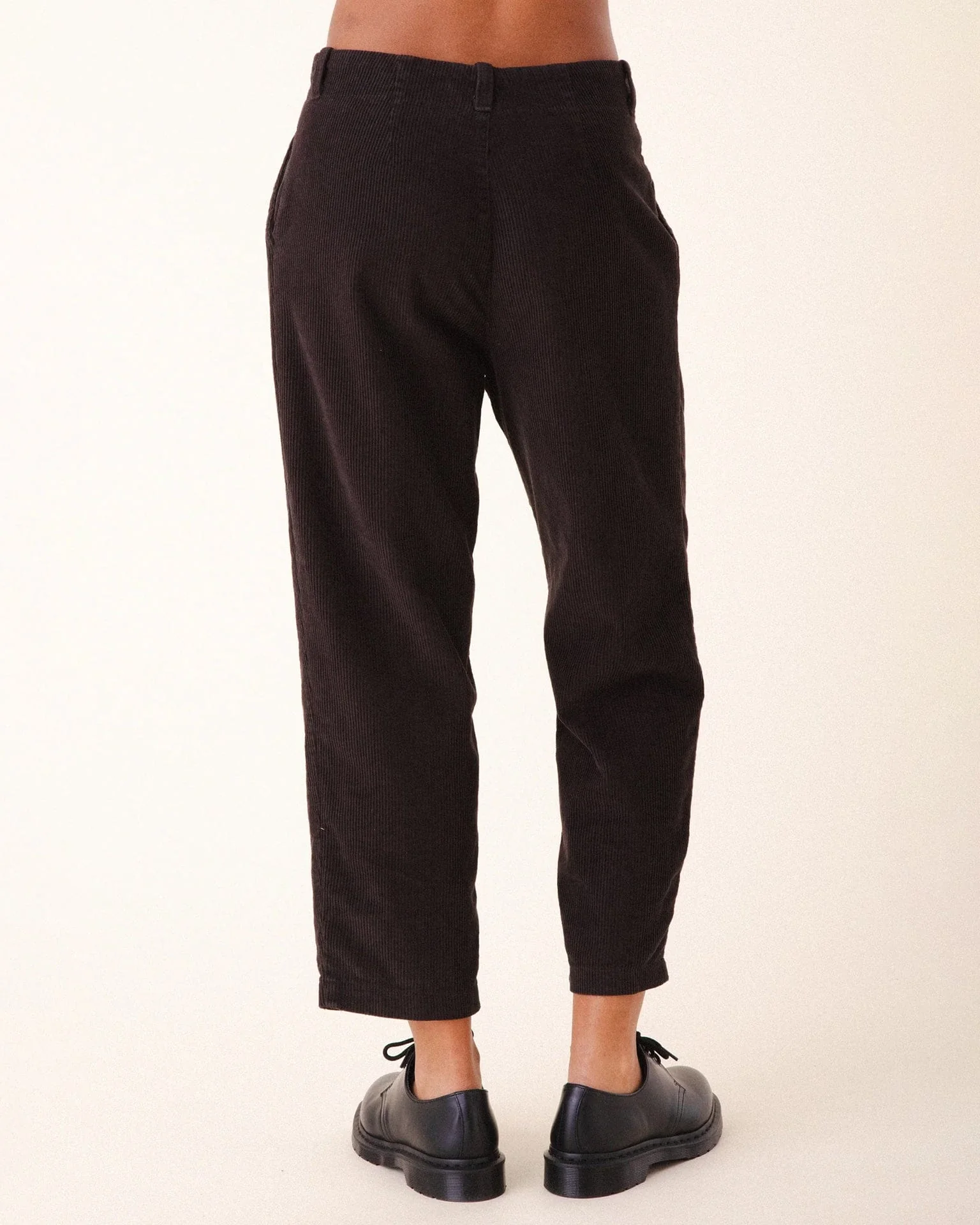 Double Pleat Cords in Brown Out - Image 4