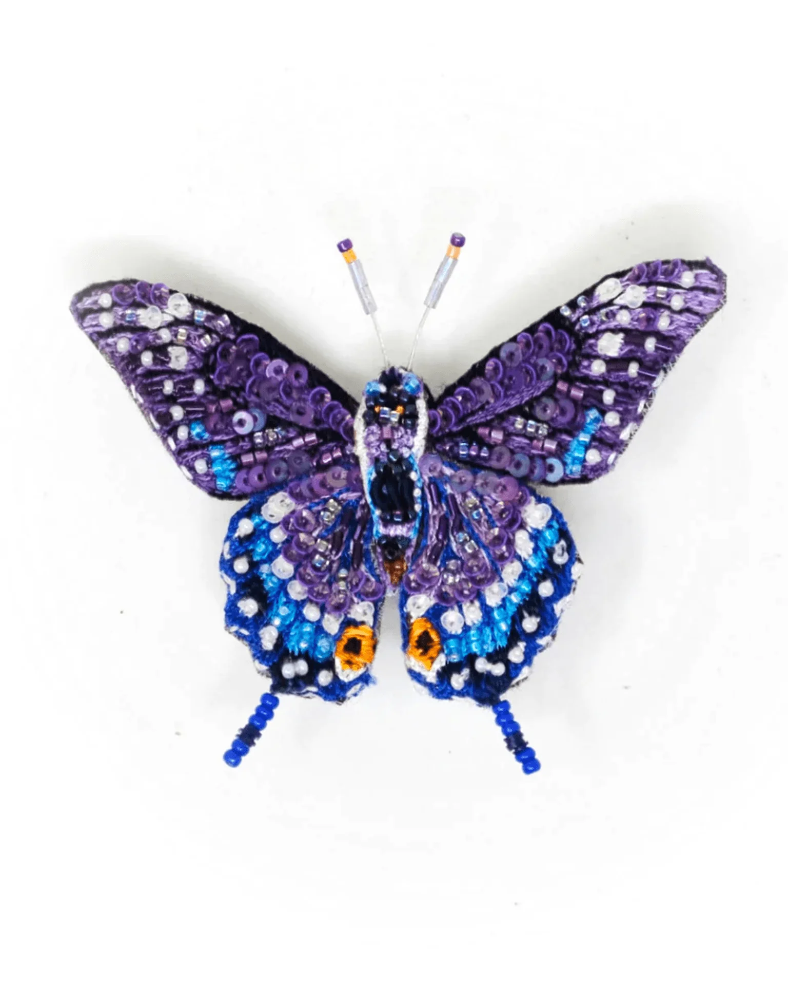 Eastern Black Swallowtail Butterfly Brooch Pin