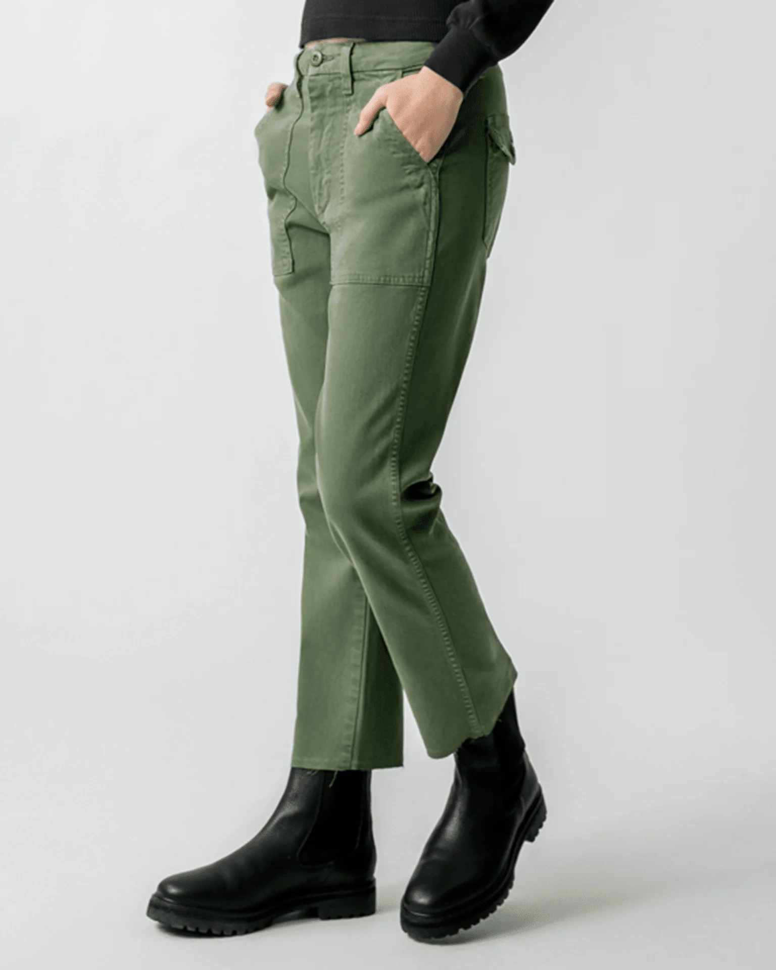 Easy Army Trouser in Tea Leaf - Image 2