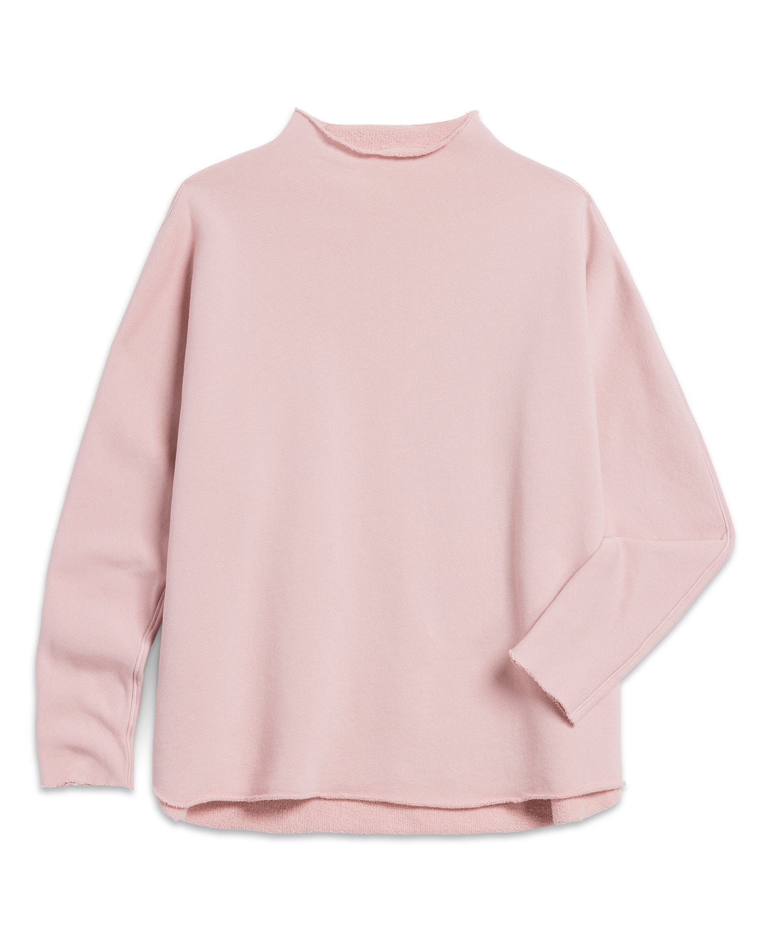 Effie-L/S Funnel Neck Capelet in Antique Pink
