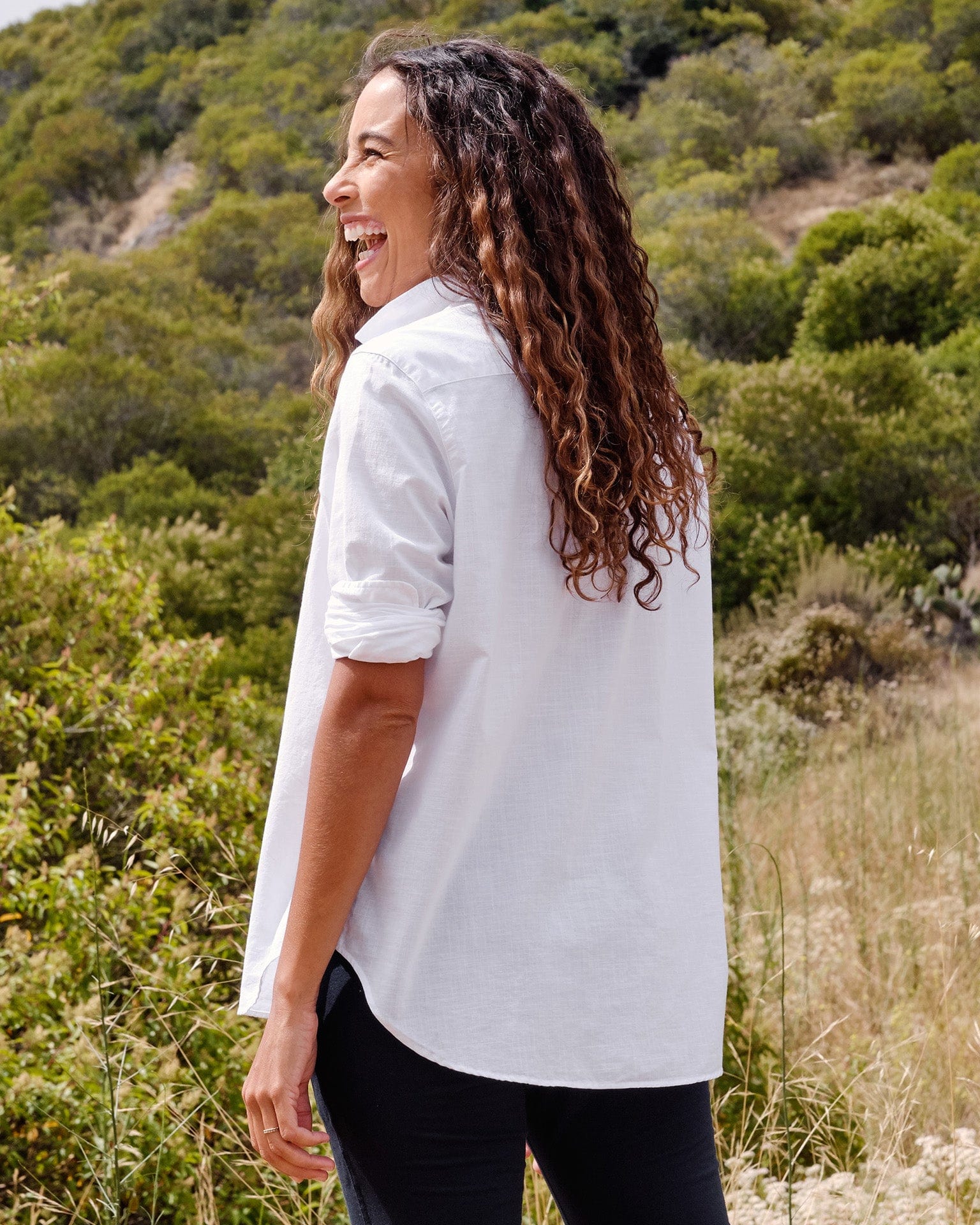 Eileen Button Up in Classic White - Image 3