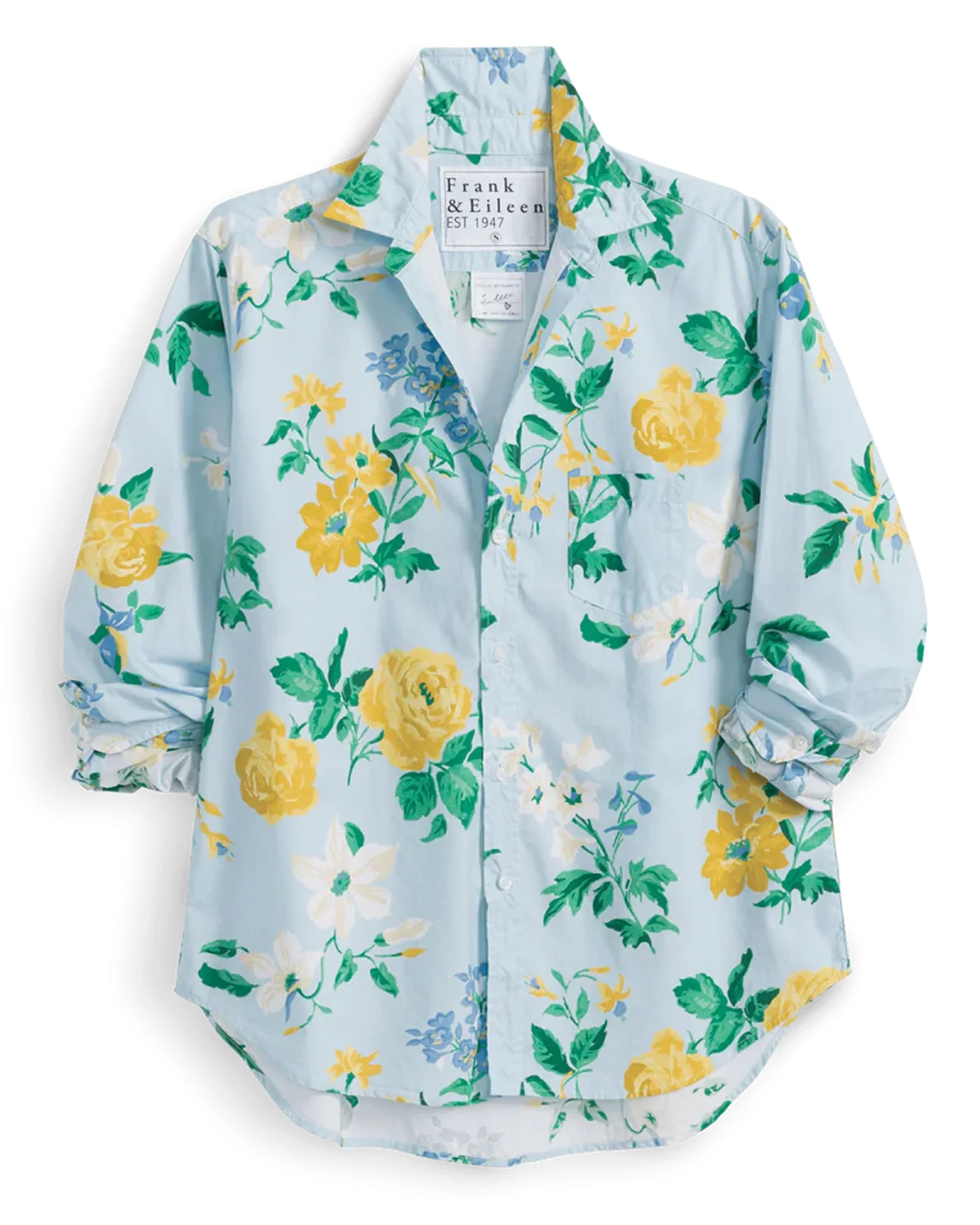 Eileen Relaxed Button-Up Shirt in Spring Bouquet - Image 4