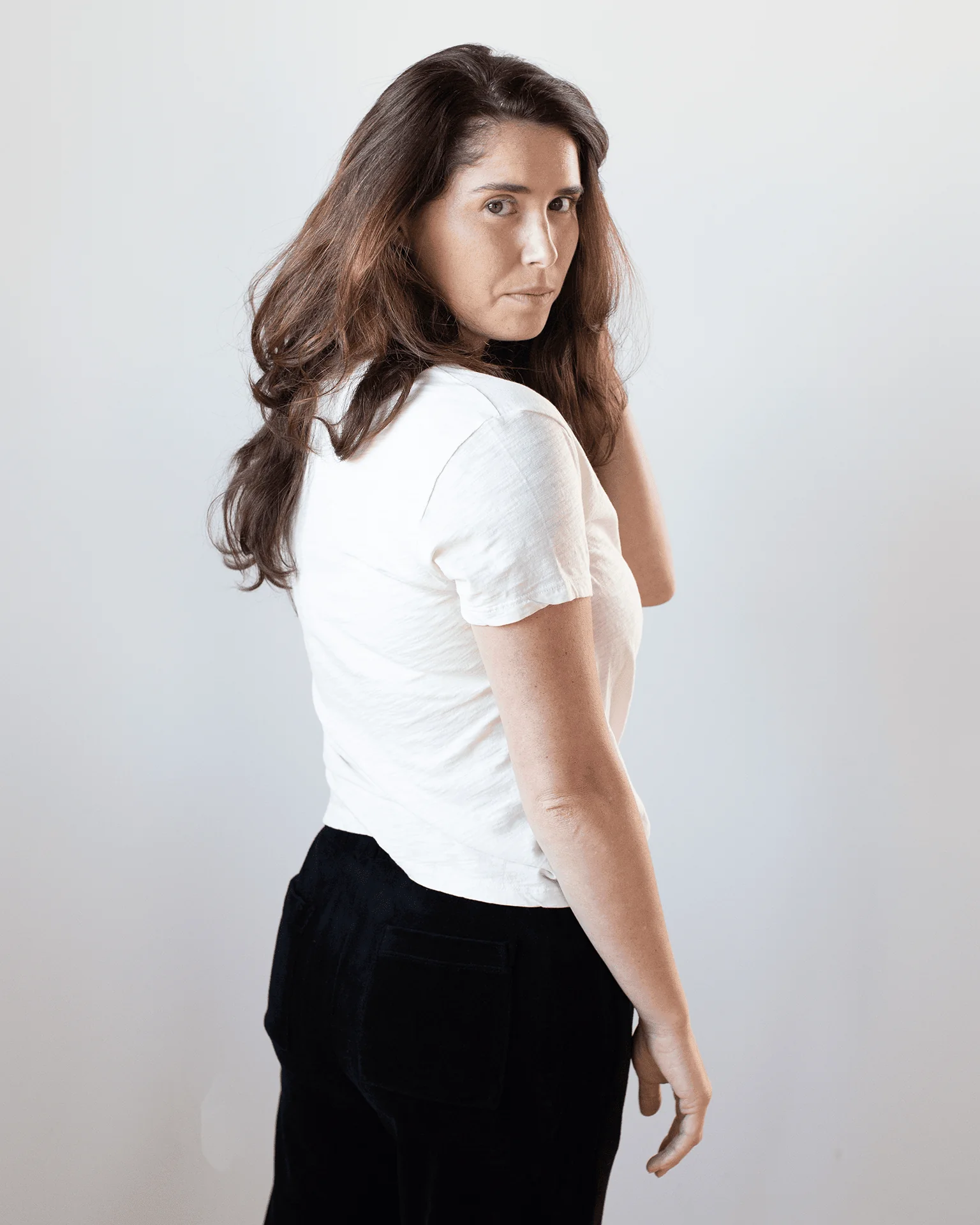 Eli V Neck Top in Bisque - Image 4