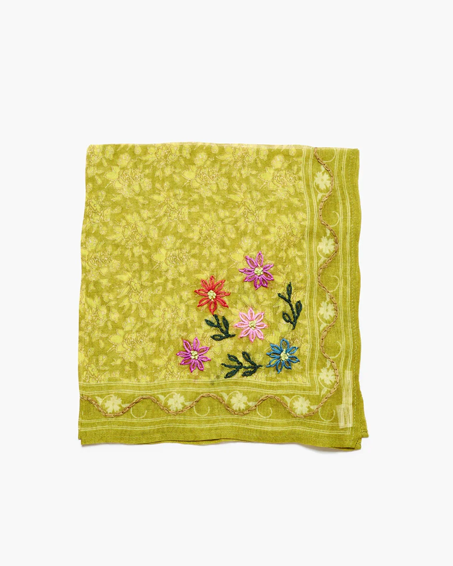 Emb Bandana in Mustard - Image 2