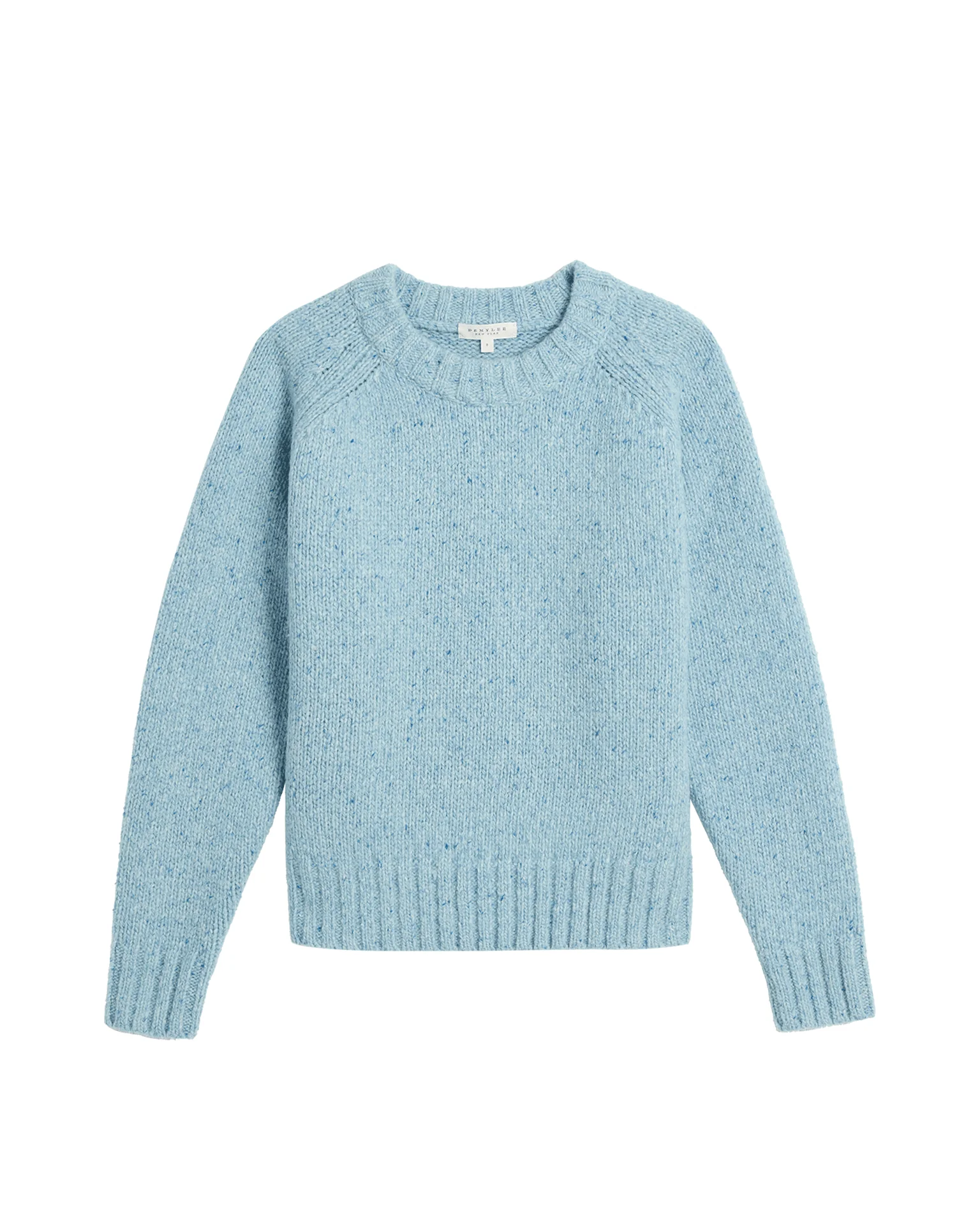 Emberly Speckled Wool Sweater in Sky