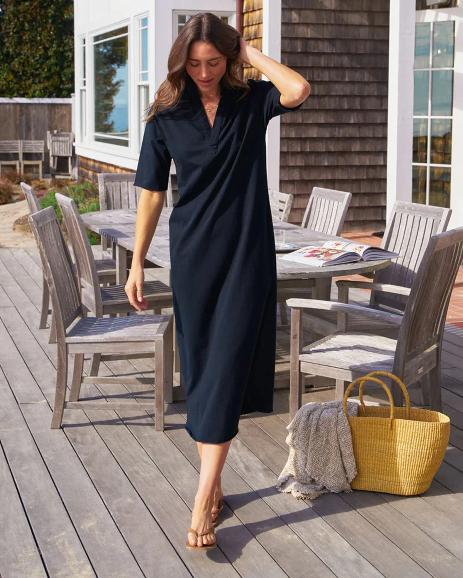 Emma - SS Henley Maxi Dress in British Royal Navy