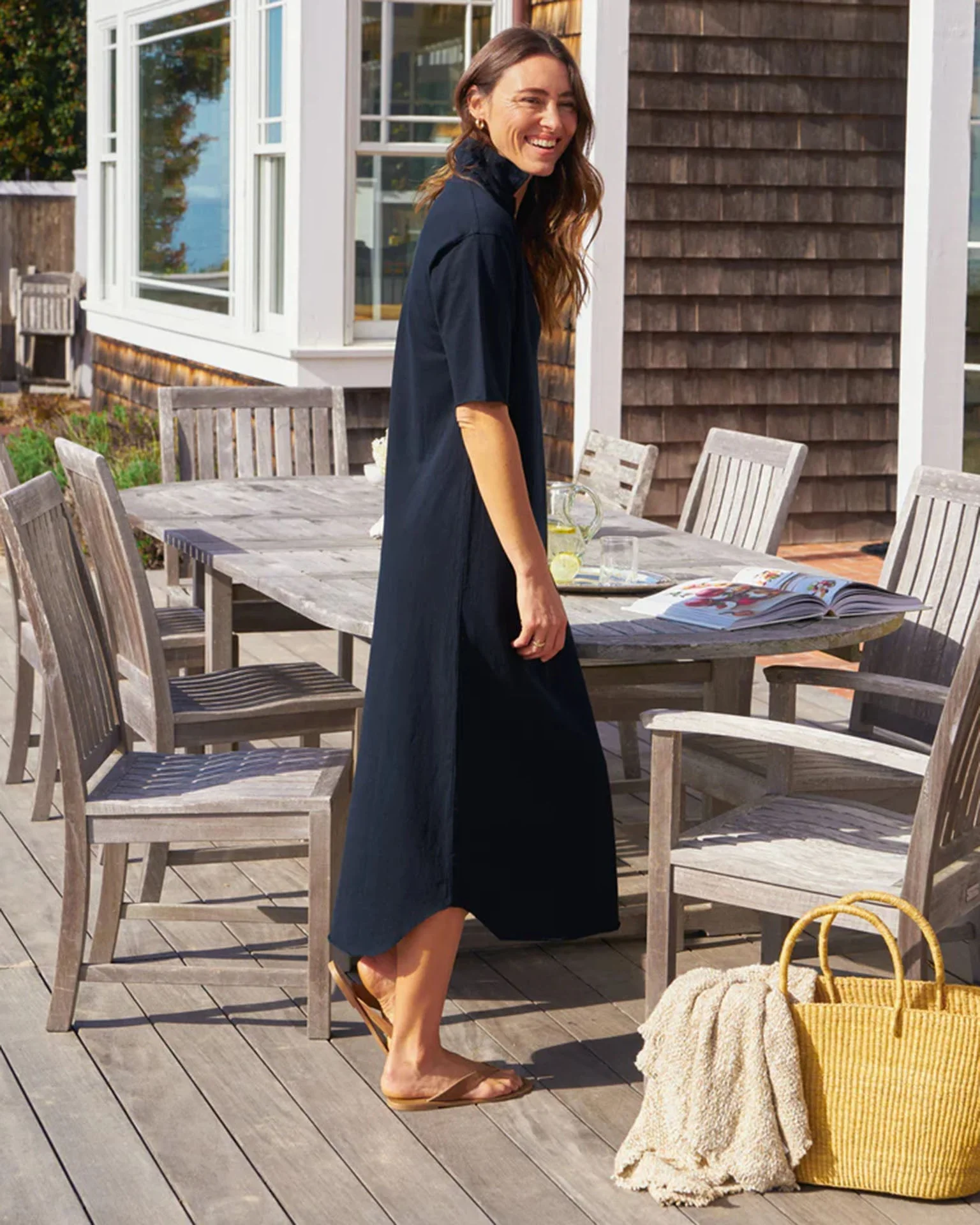 Emma - SS Henley Maxi Dress in British Royal Navy - Image 2