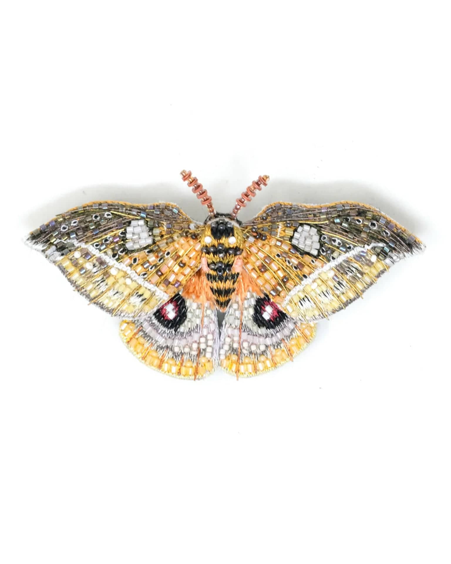 Emperor Automaria Moth Brooch Pin