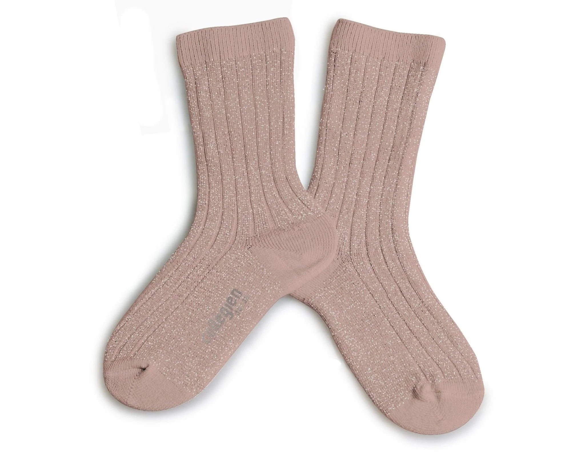 Victorie Extra Soft Glittery Socks in Vieux Rose