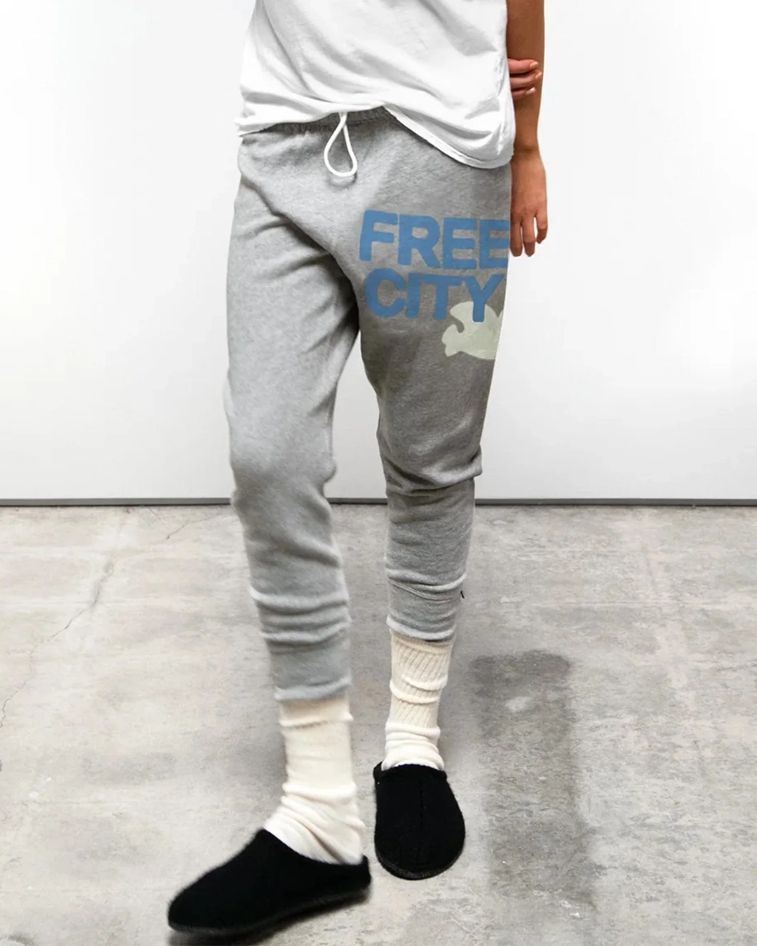 FC Large 3/4 Sweats in Heather Skies