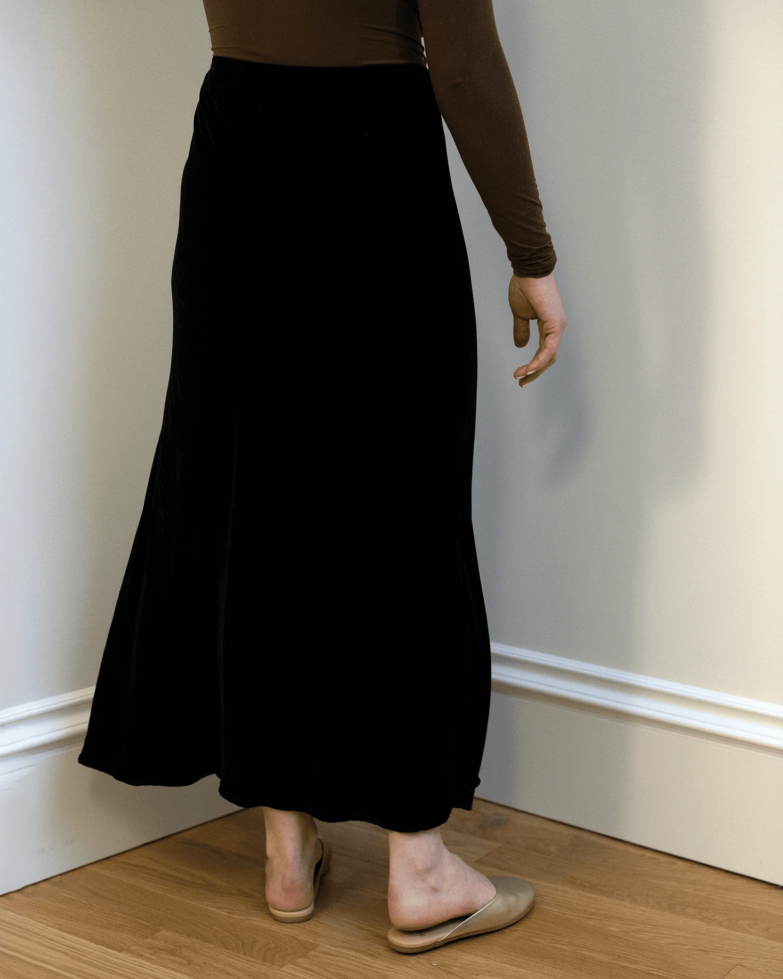 Felicity Long Skirt in Black - Image 3